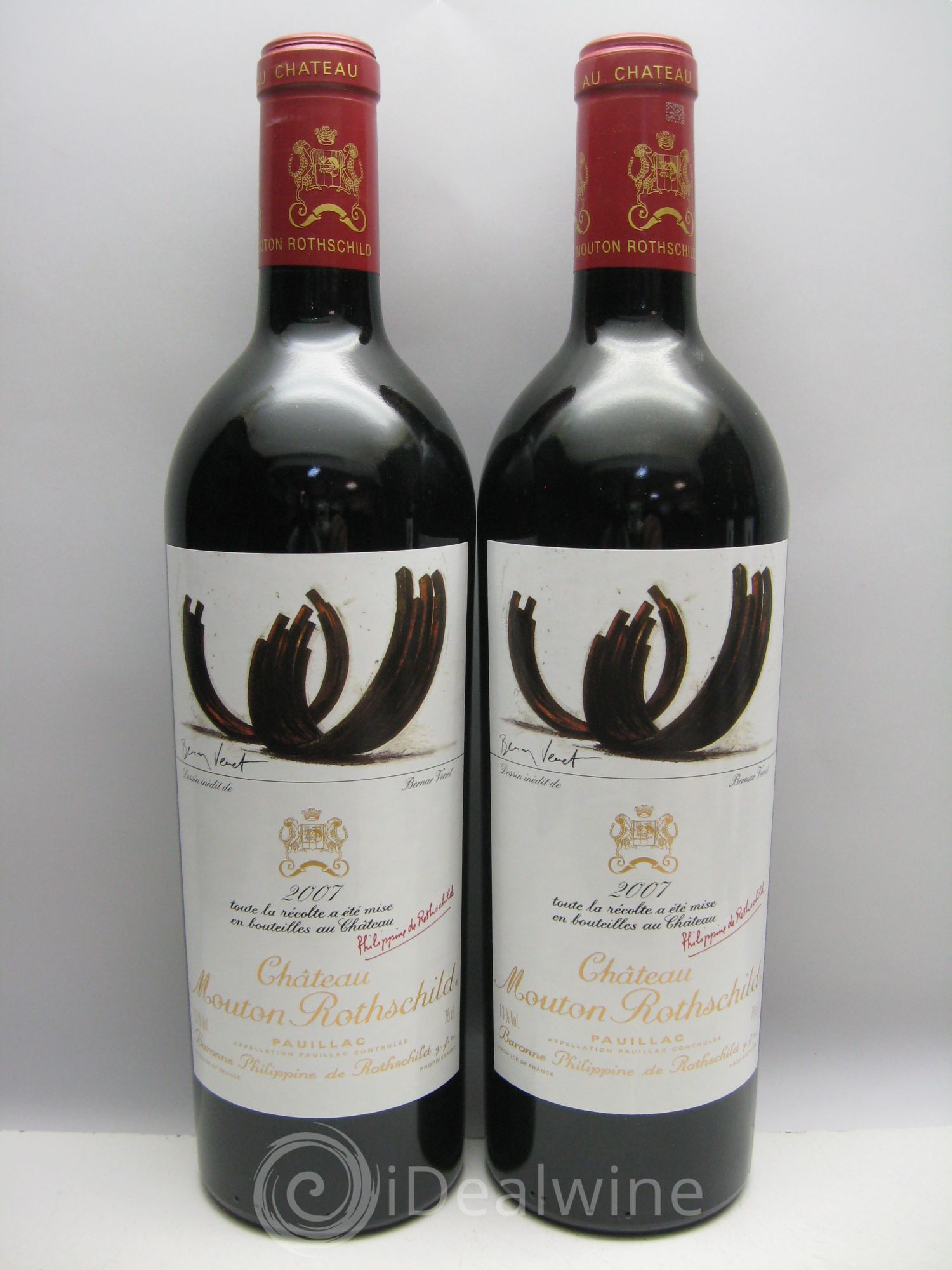 Château Mouton Rothschild 1er Grand Cru Classé 2007 - Lot de 6 bouteilles - 1