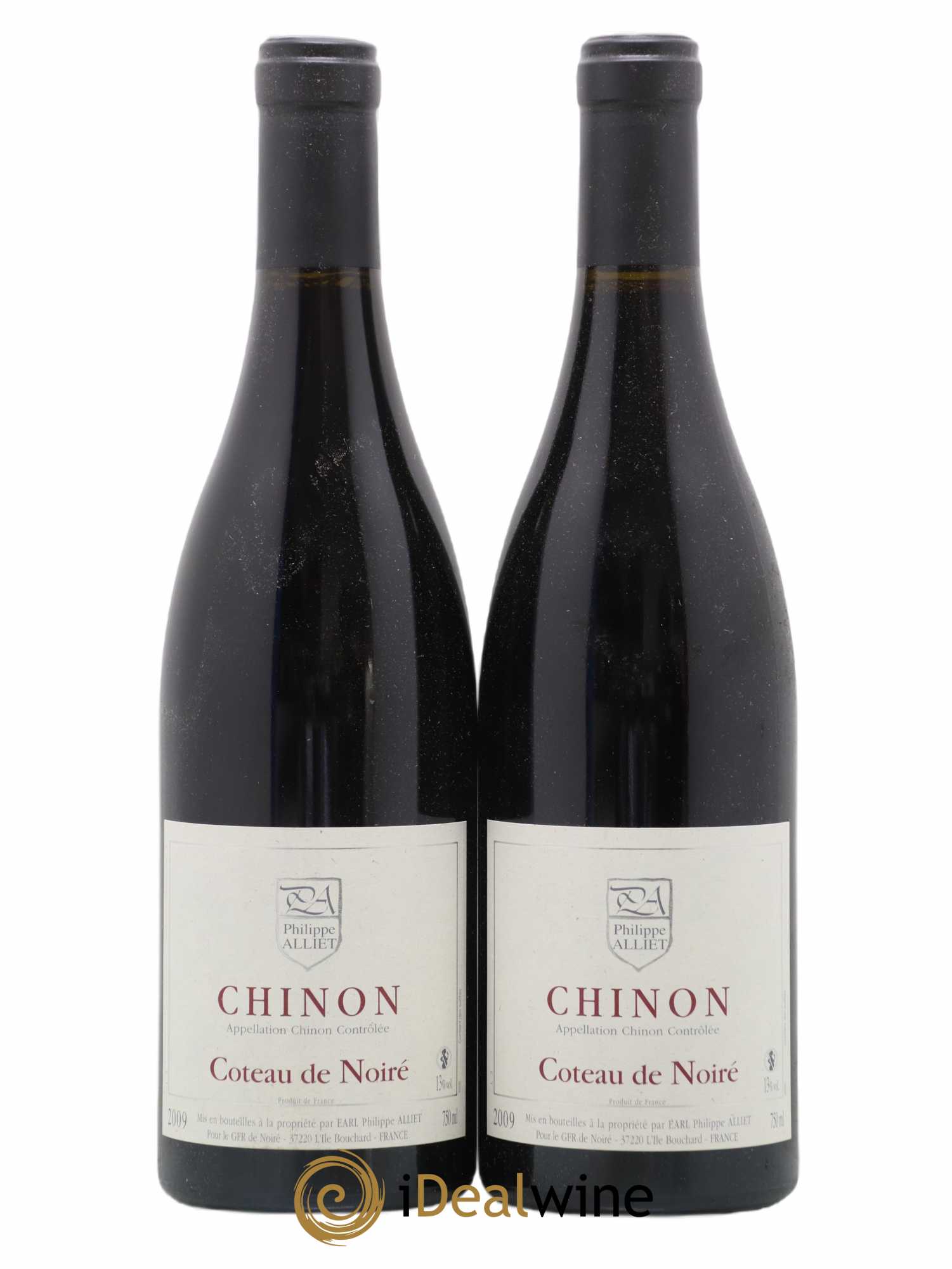 Chinon Coteau de Noiré Philippe Alliet 2009 - Lot de 2 bouteilles - 0