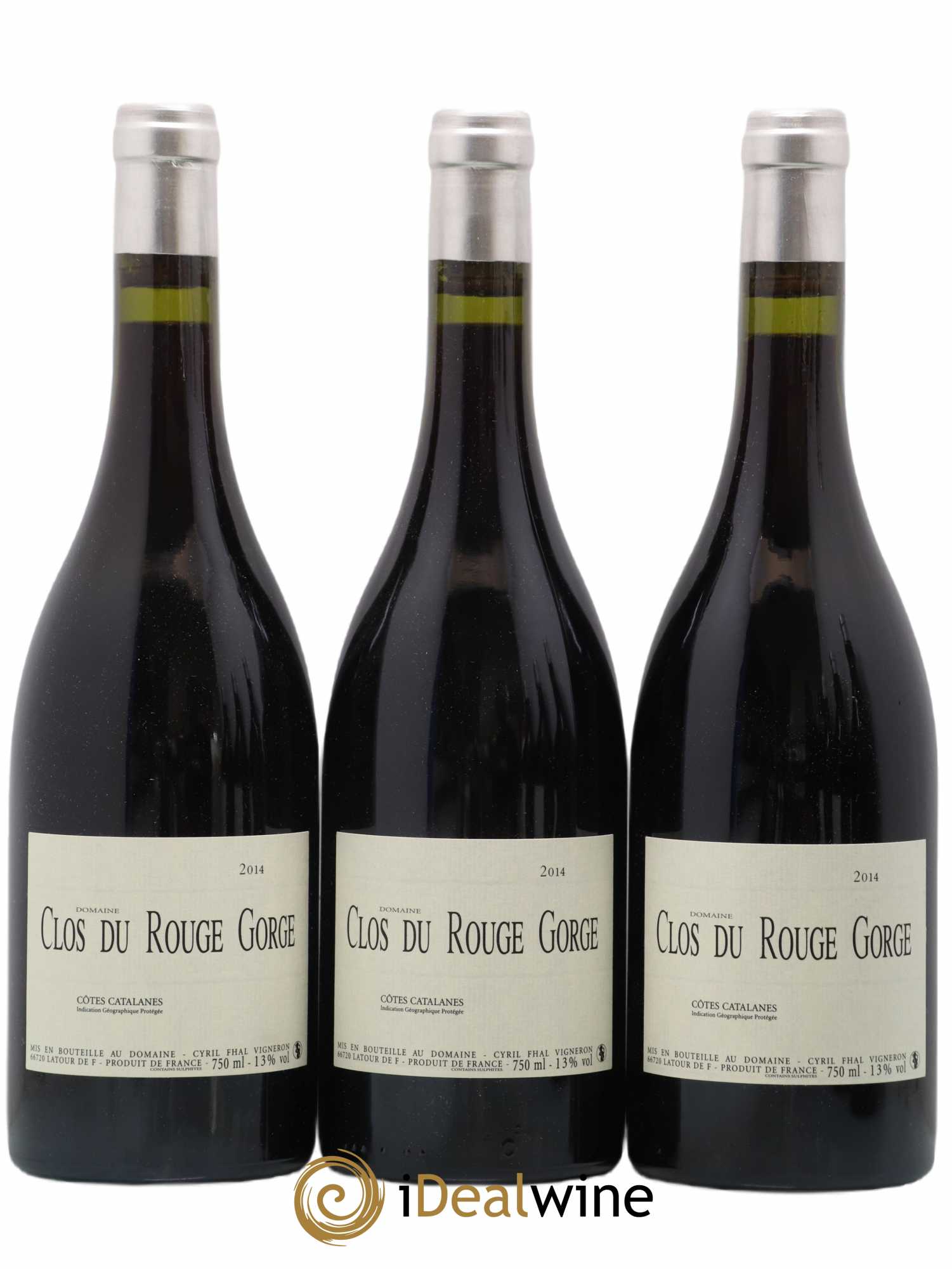Côtes Catalanes Clos du Rouge Gorge Cyril Fhal 2014 - Lot of 6 bottles - 1