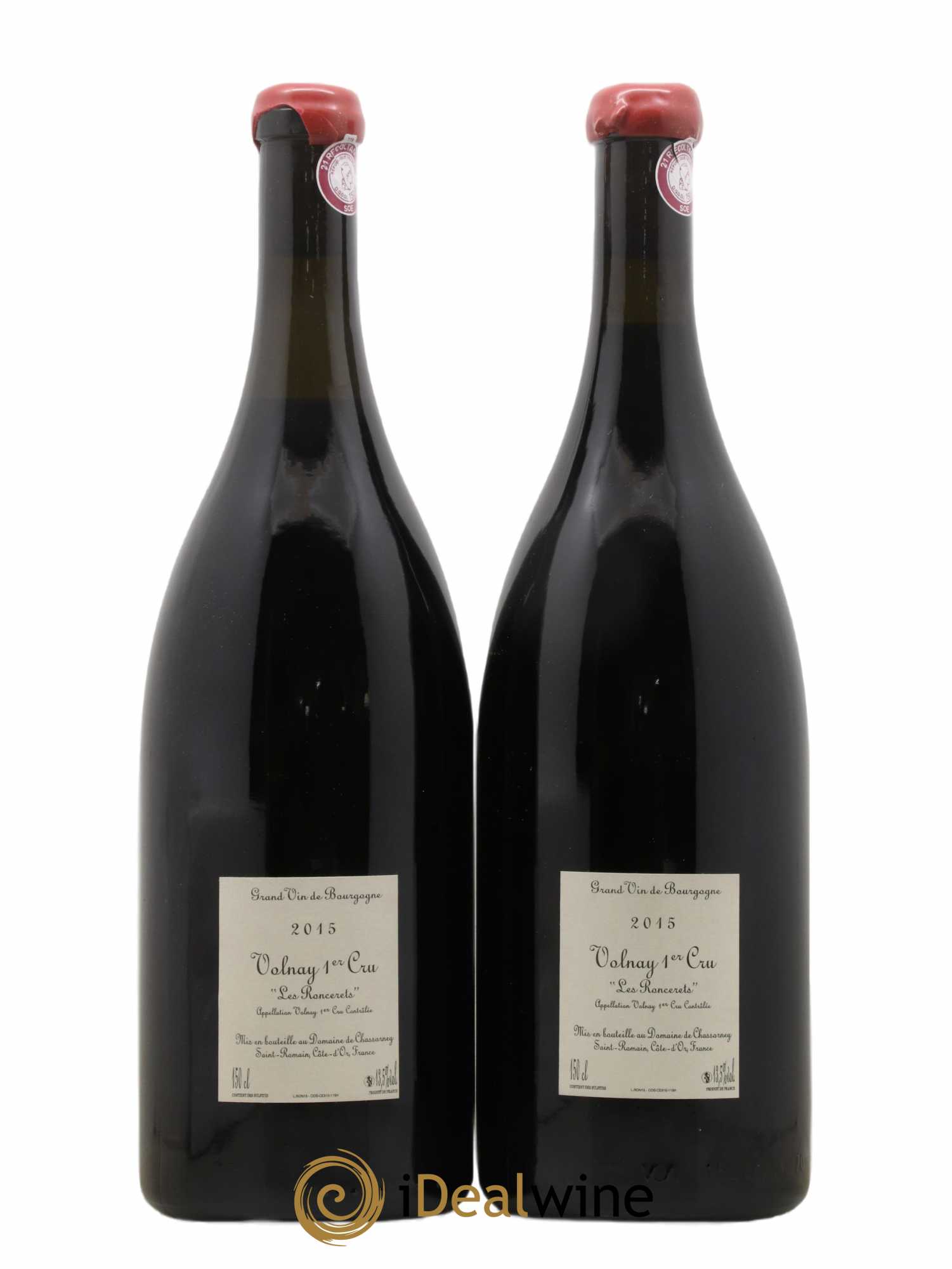 Volnay 1er Cru Les Roncerets Domaine de Chassorney 2015 - Lot of 2 magnums - 1