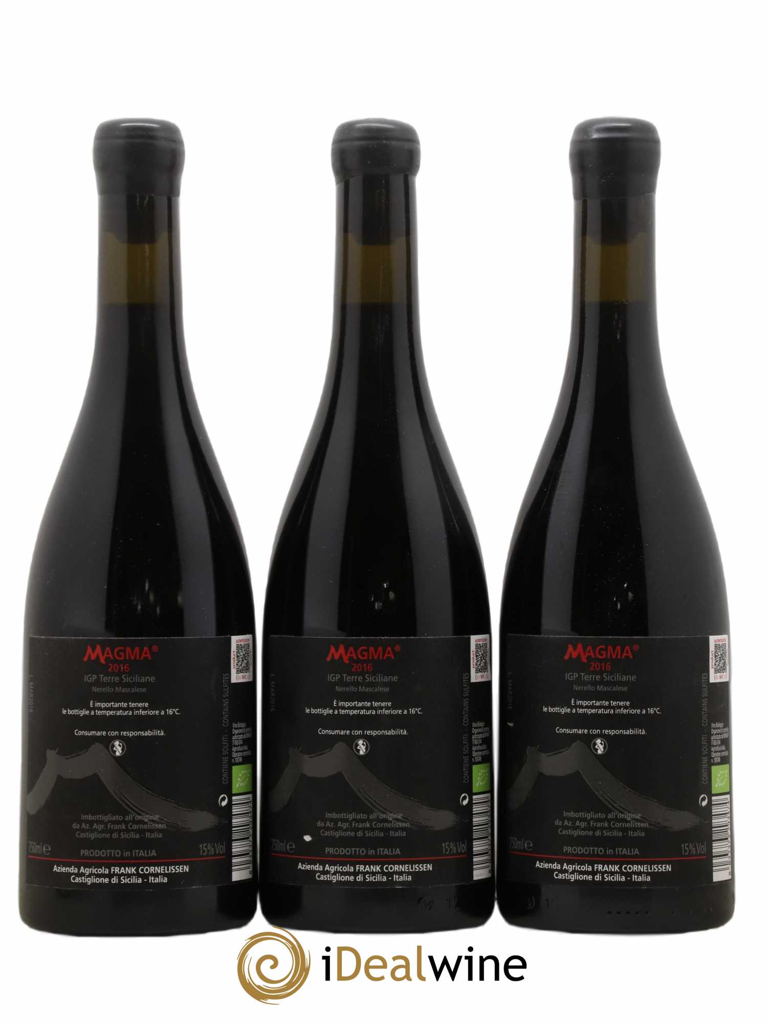 Terre Siciliane IGT Magma Frank Cornelissen 2016 - Lot de 3 bouteilles - 1