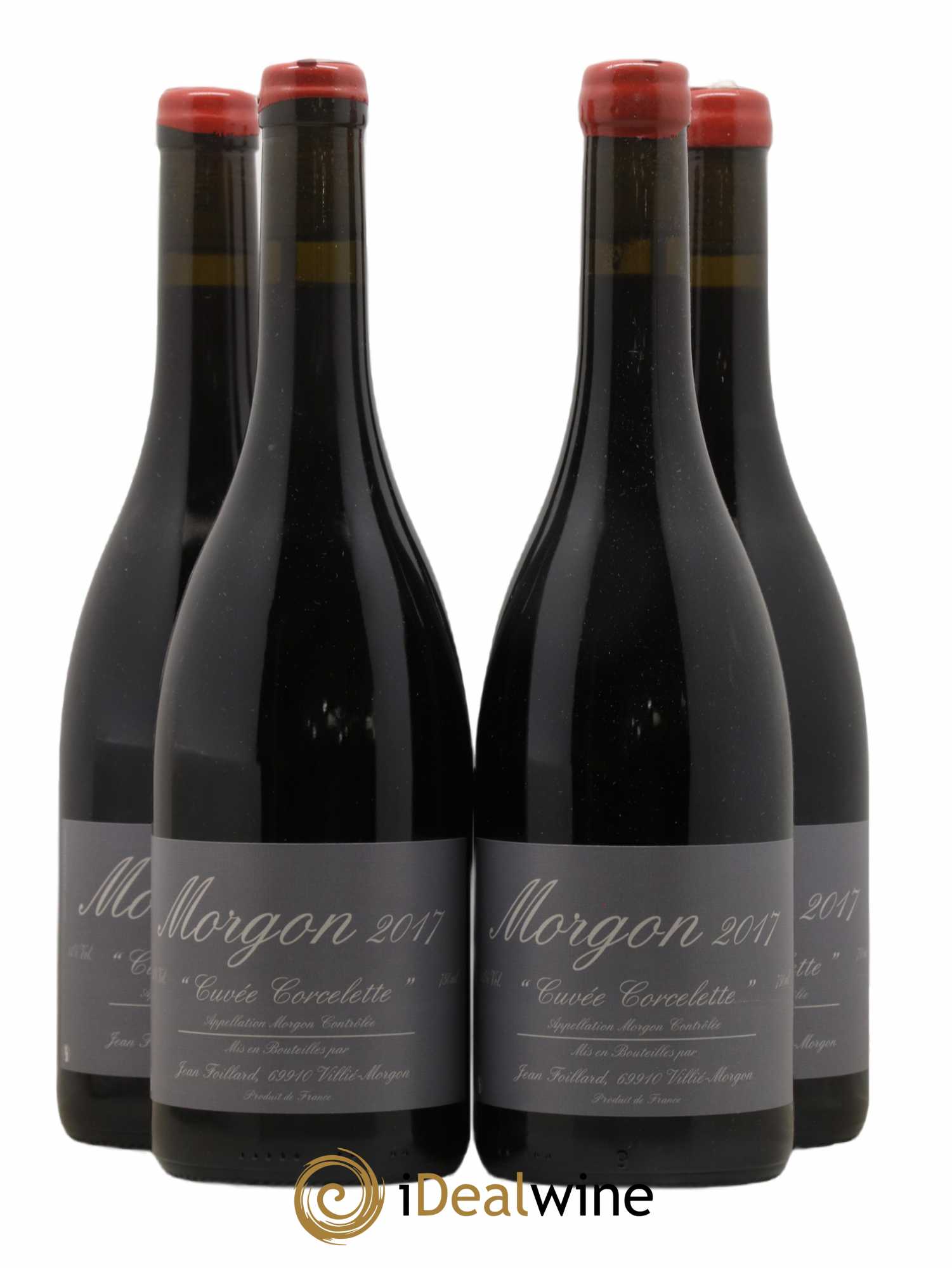 Morgon Corcelette Jean Foillard 2017 - Lot de 4 bouteilles - 0