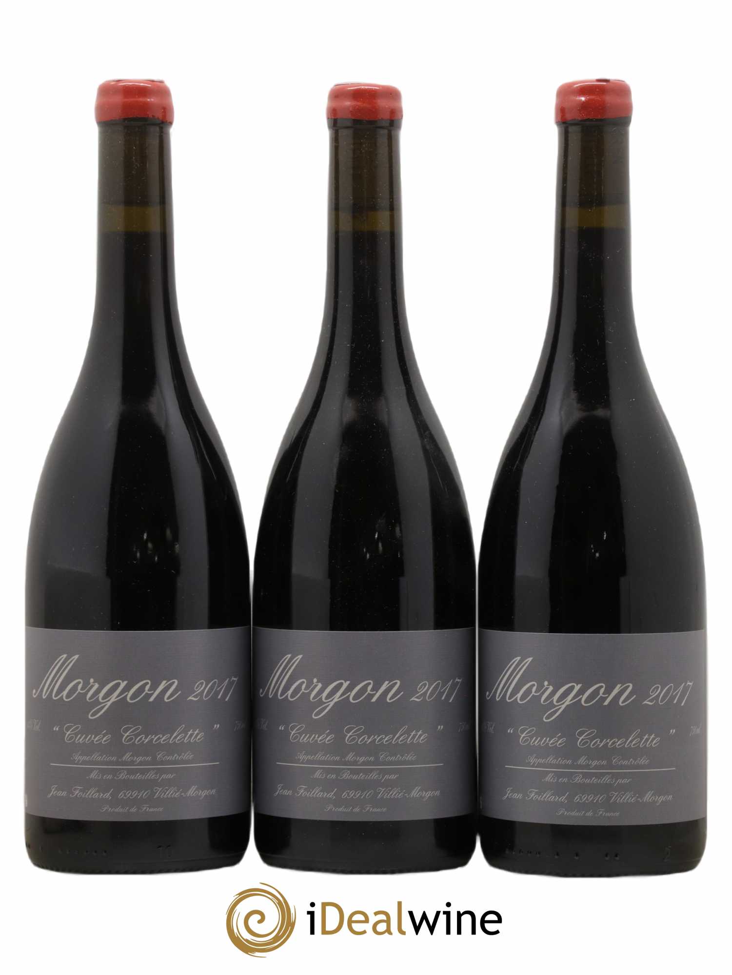 Morgon Corcelette Jean Foillard 2017 - Lot de 3 bouteilles - 0