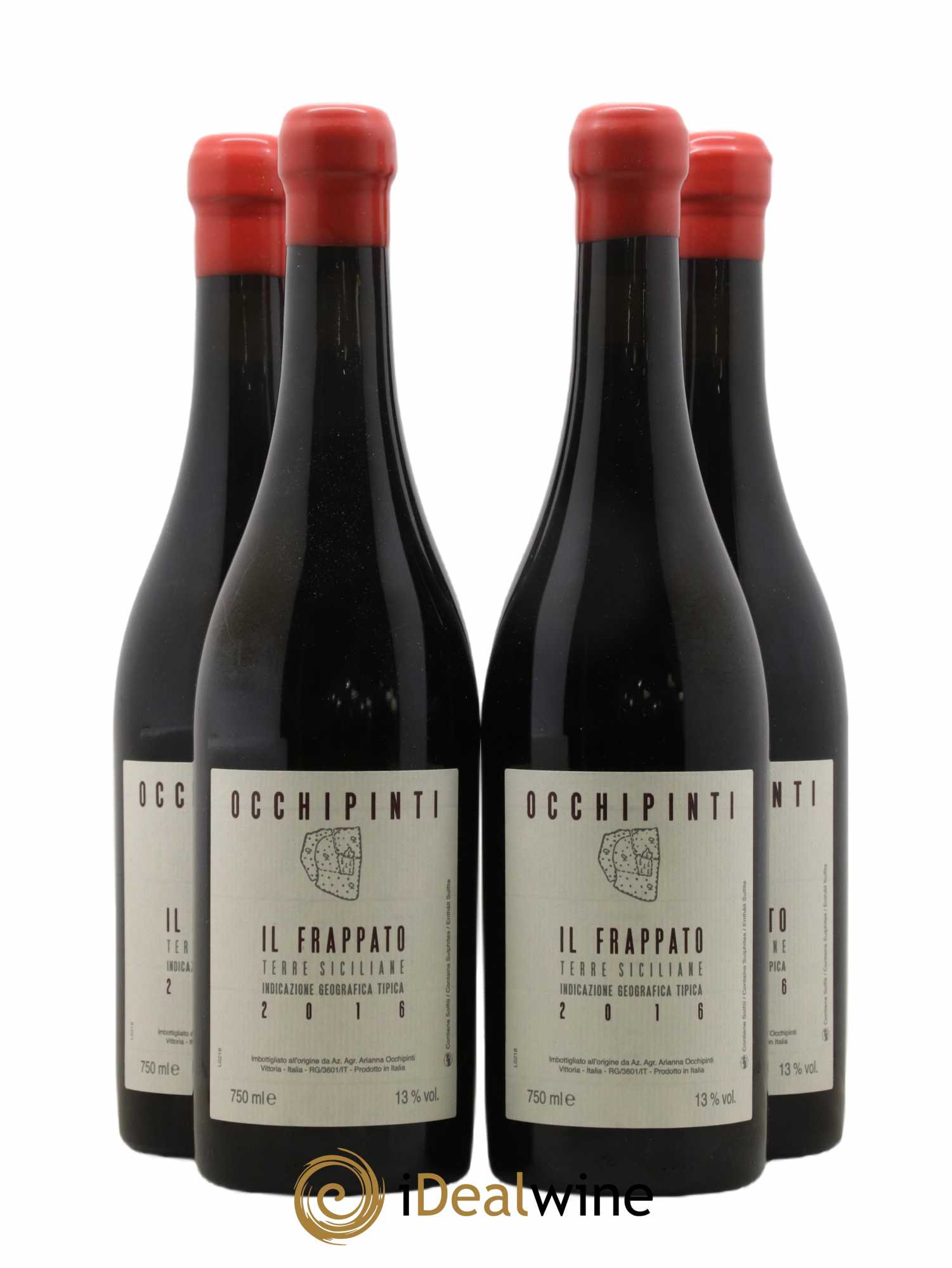 Terre Siciliane IGT Il Frappato Azienda Agricola Arianna Occhipinti 2016 - Lot de 4 bouteilles - 0