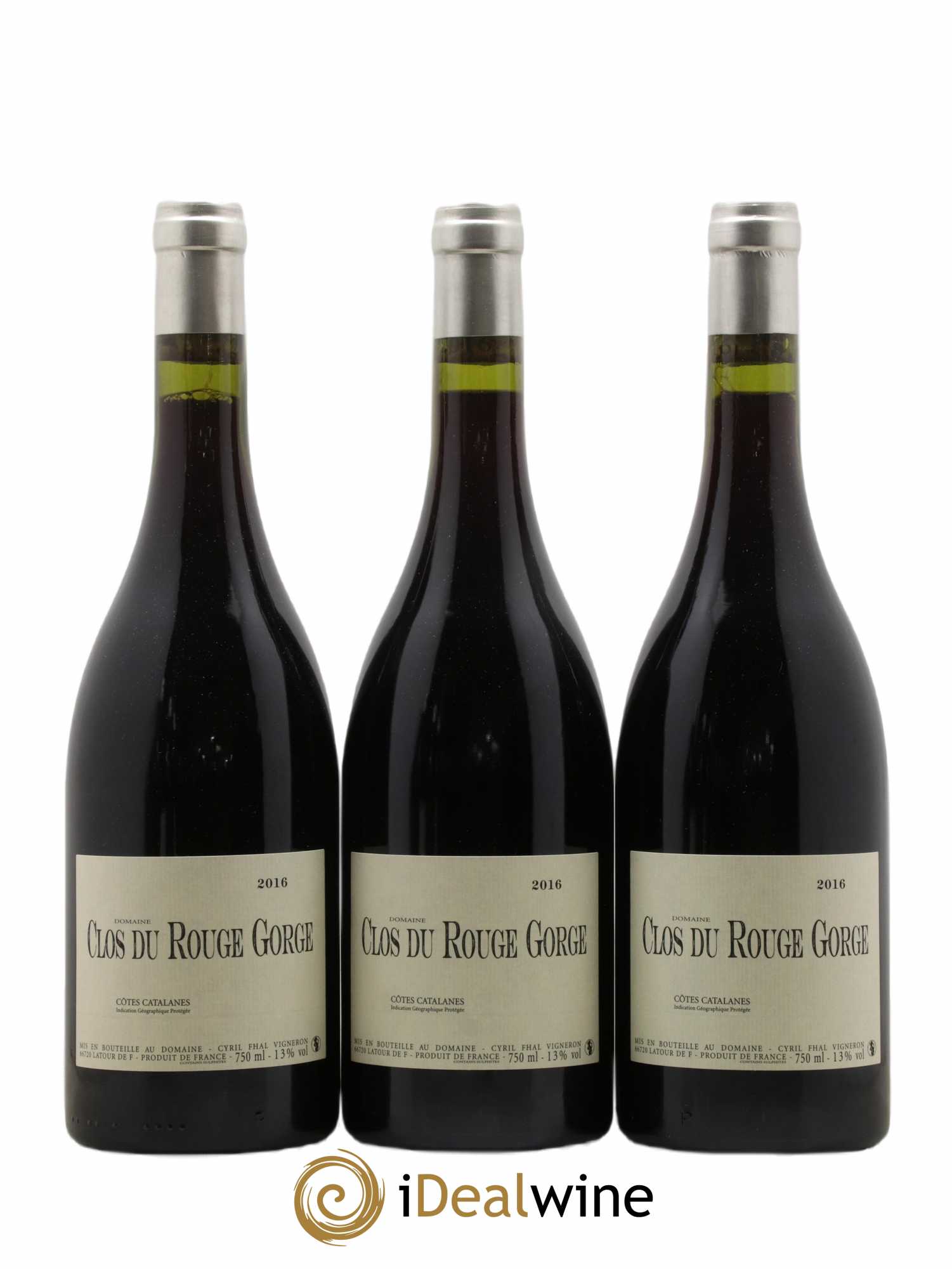 Côtes Catalanes Clos du Rouge Gorge Cyril Fhal 2016 - Lot de 6 bouteilles - 1