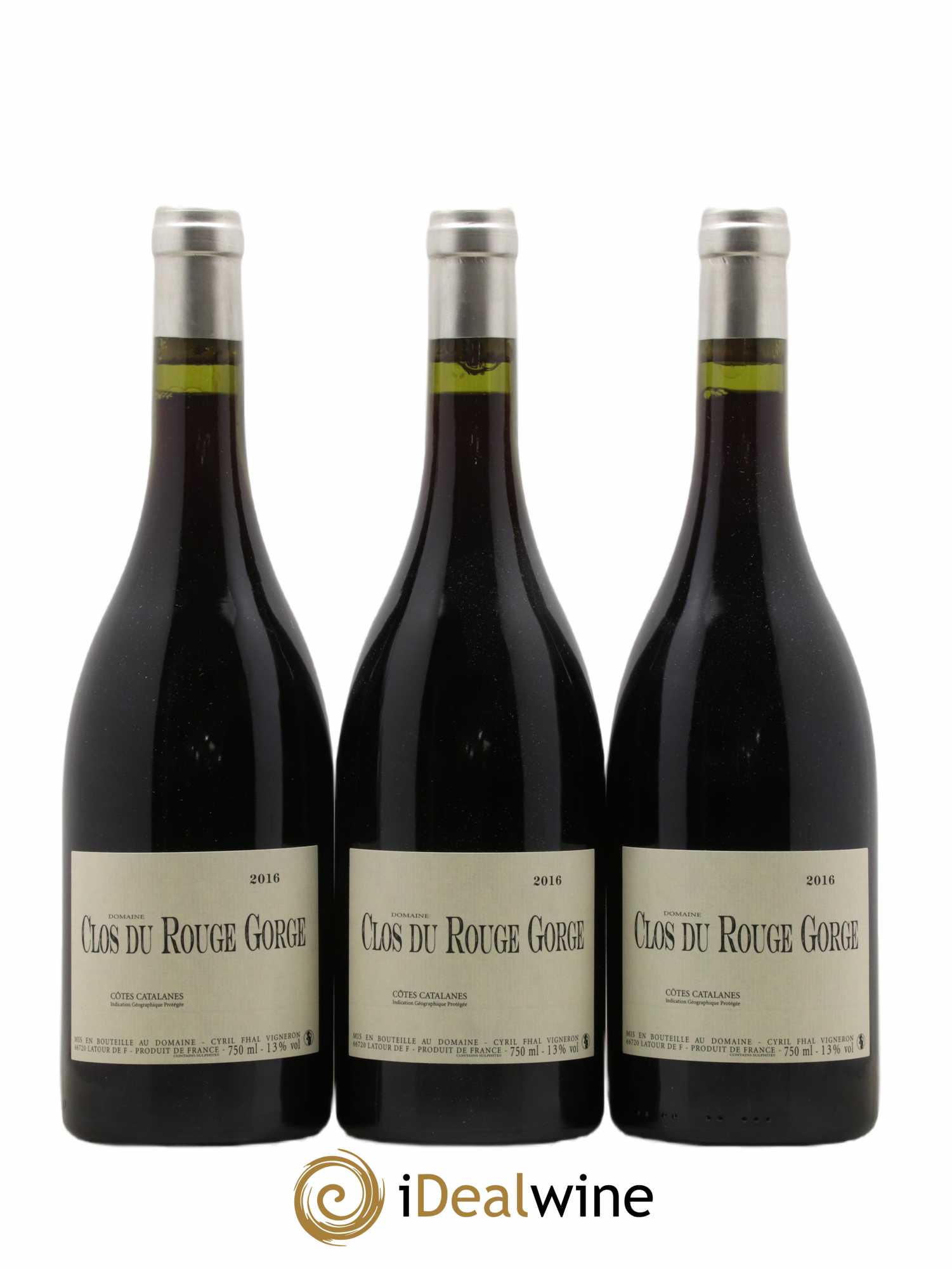 Côtes Catalanes Clos du Rouge Gorge Cyril Fhal 2016 - Lot de 6 bouteilles - 2