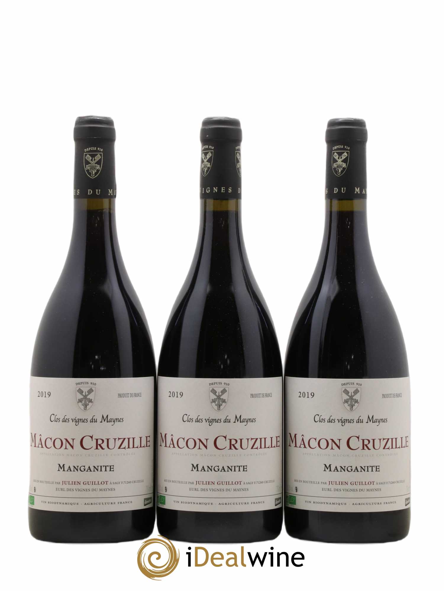 Mâcon-Cruzille Manganite Les Vignes du Maynes 2019 - Lot de 3 bouteilles - 0
