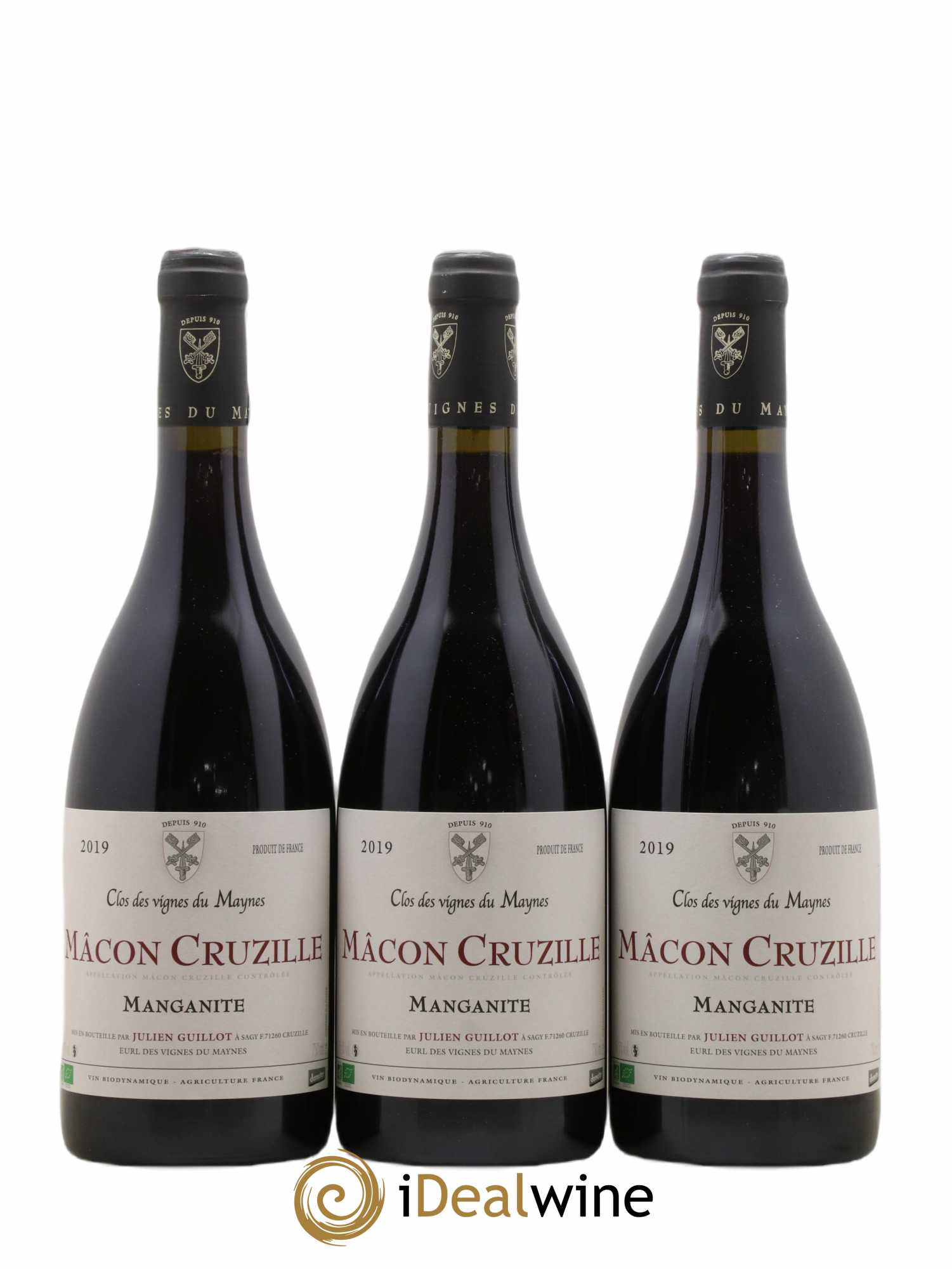 Mâcon-Cruzille Manganite Les Vignes du Maynes 2019 - Lot de 3 bouteilles - 0