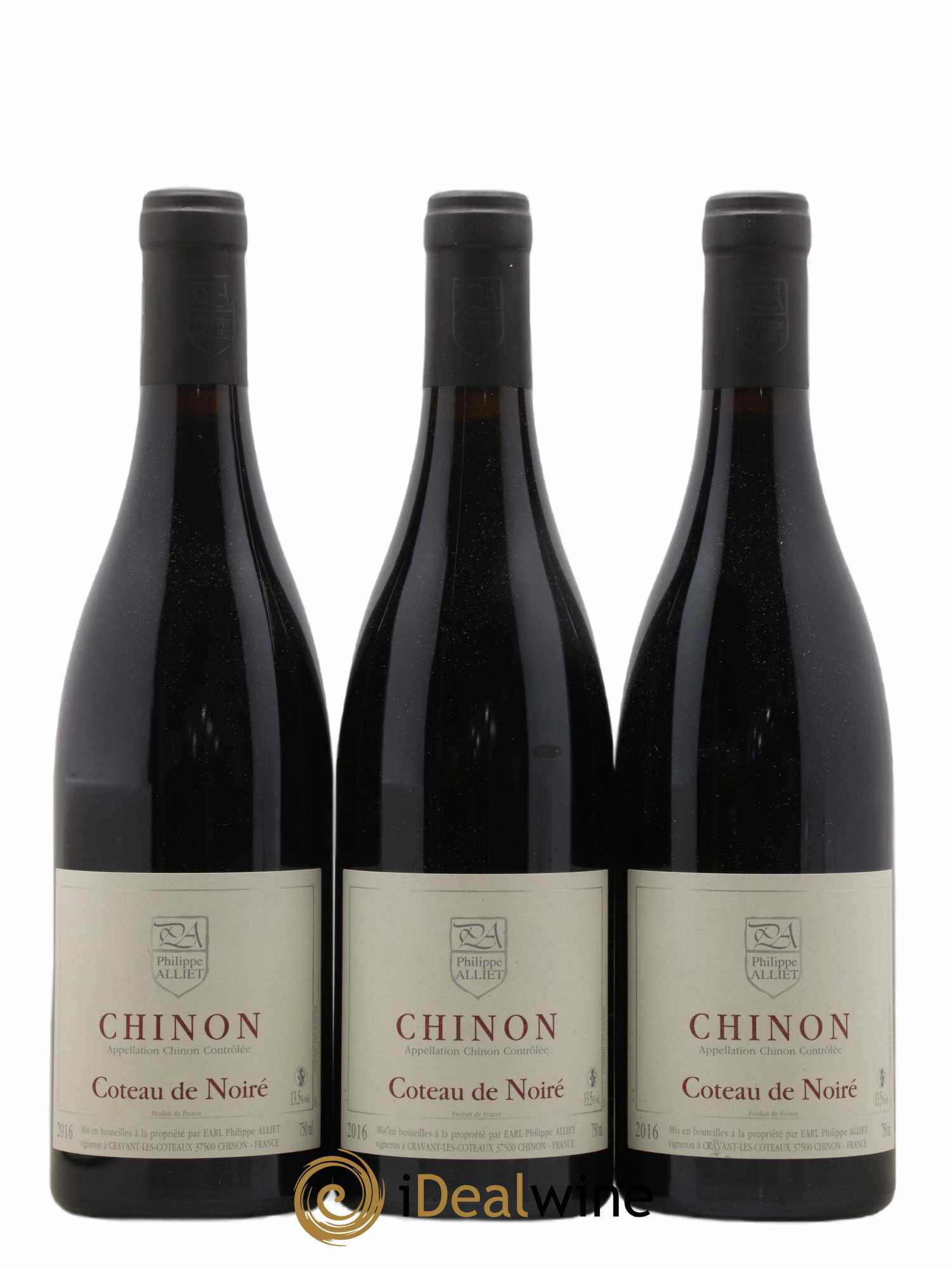 Chinon Coteau de Noiré Philippe Alliet 2016 - Lot de 3 bouteilles - 0