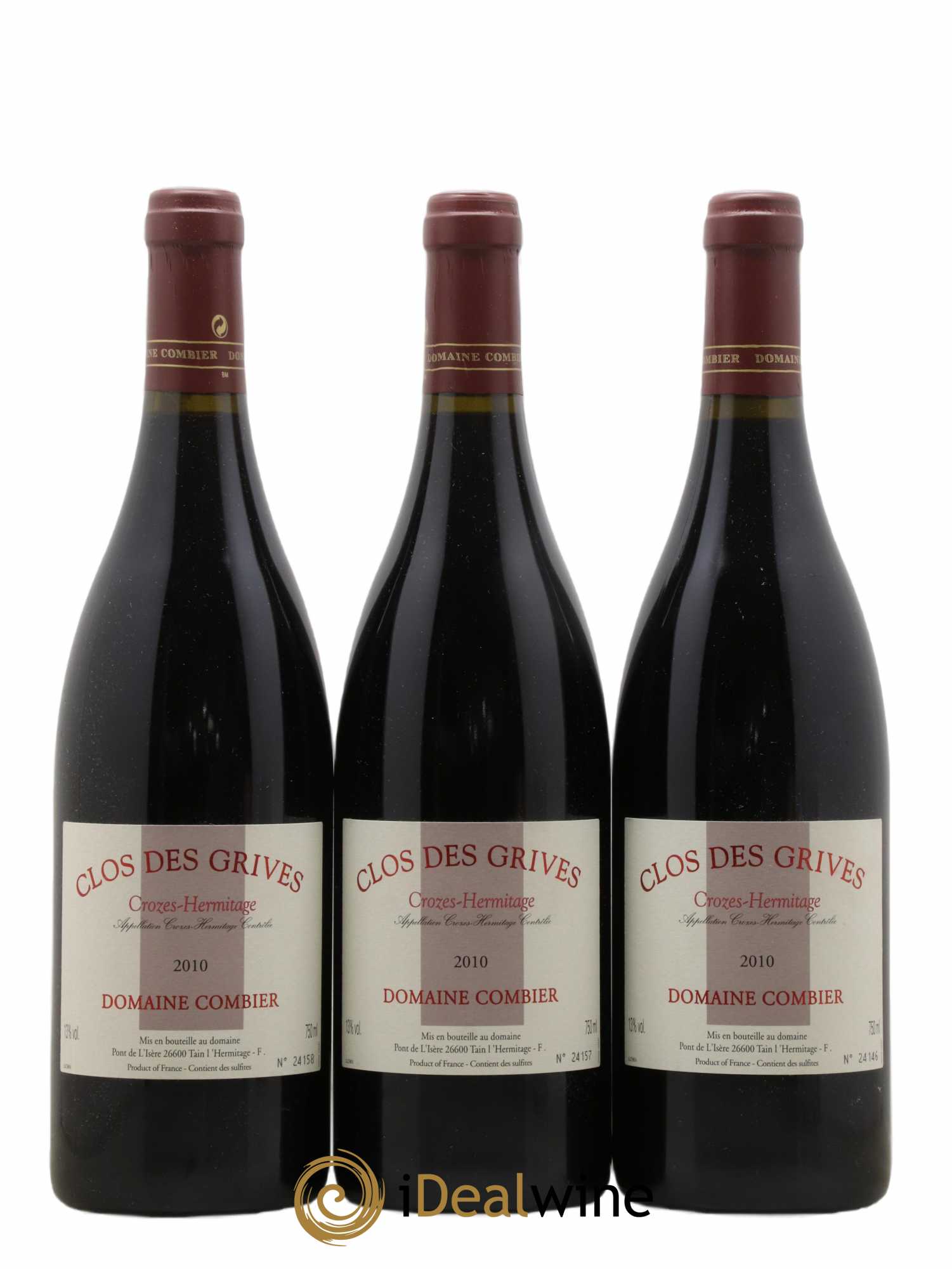 Crozes-Hermitage Clos des Grives Combier 2010 - Lot de 12 bouteilles - 3