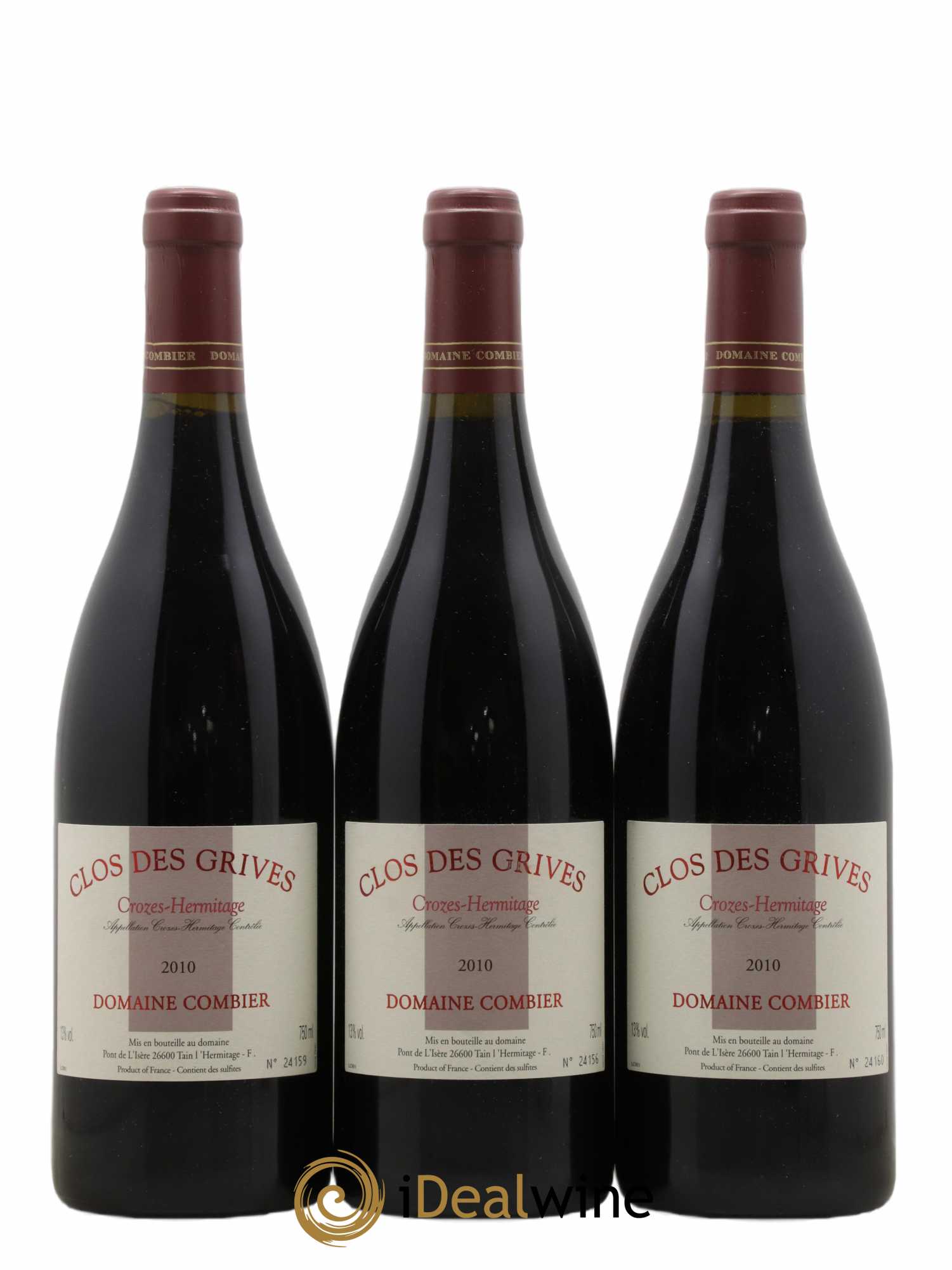 Crozes-Hermitage Clos des Grives Combier 2010 - Lot de 12 bouteilles - 4