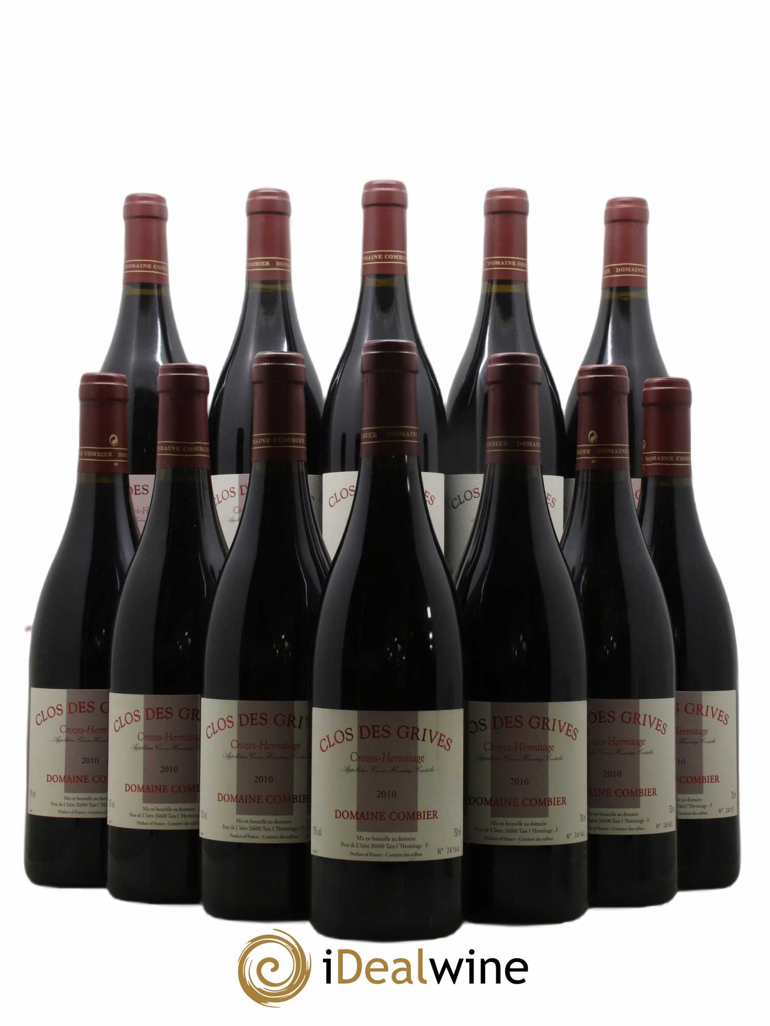 Crozes-Hermitage Clos des Grives Combier 2010 - Lot de 12 bouteilles - 0