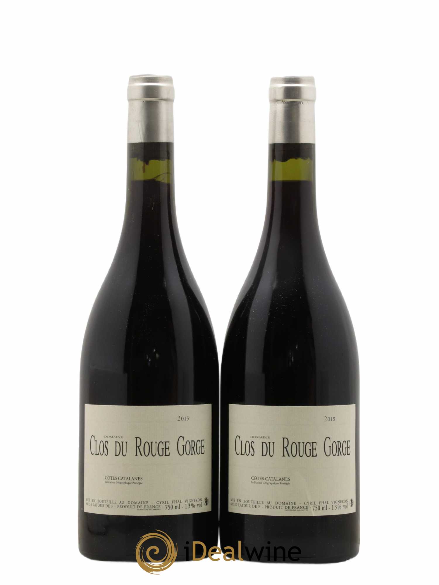 Côtes Catalanes Clos du Rouge Gorge Cyril Fhal 2015 - Lot de 2 bouteilles - 0