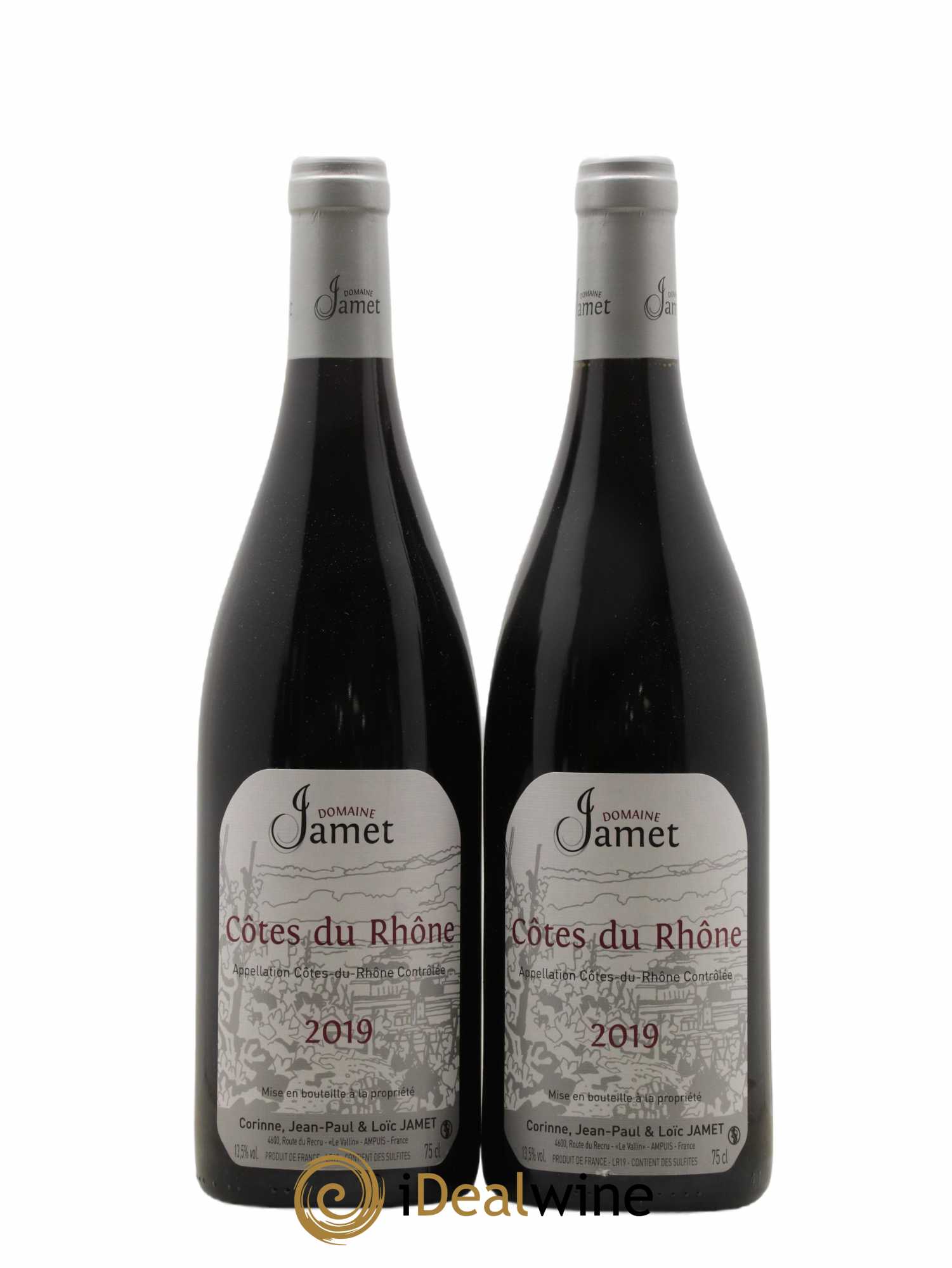 Côtes-du-Rhône Jamet (Domaine) 2019 - Lot de 2 bouteilles - 0
