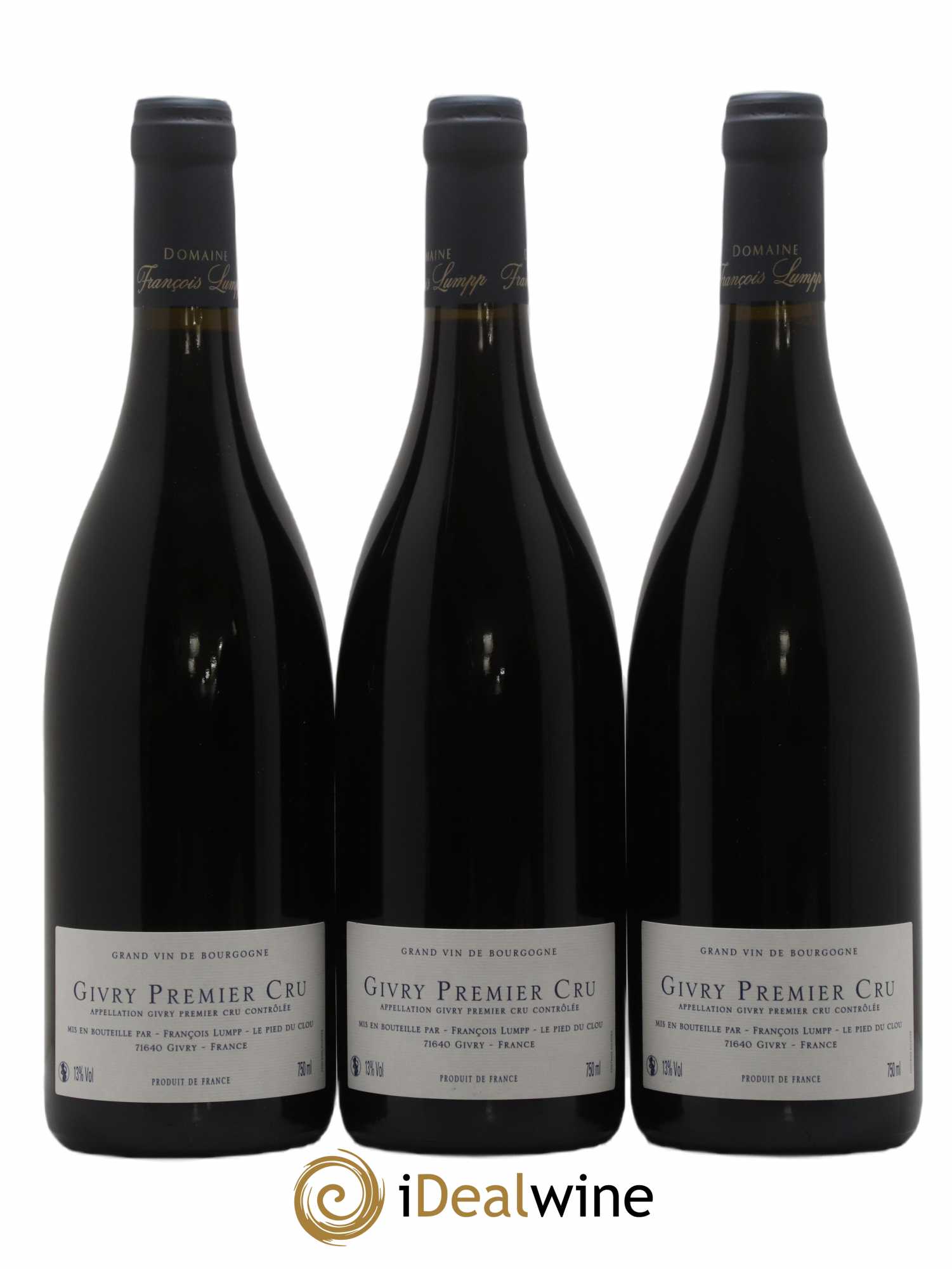 Givry 1er Cru Petit Marole François Lumpp (Domaine) 2018 - Lot de 3 bouteilles - 1
