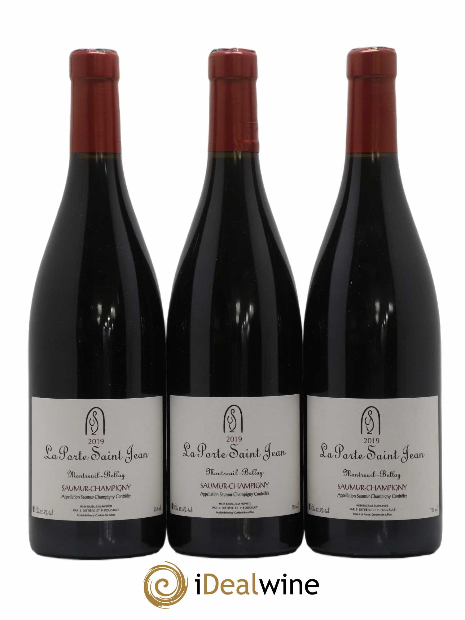 Saumur-Champigny La Porte Saint Jean 2019 - Lot de 3 bouteilles - 0
