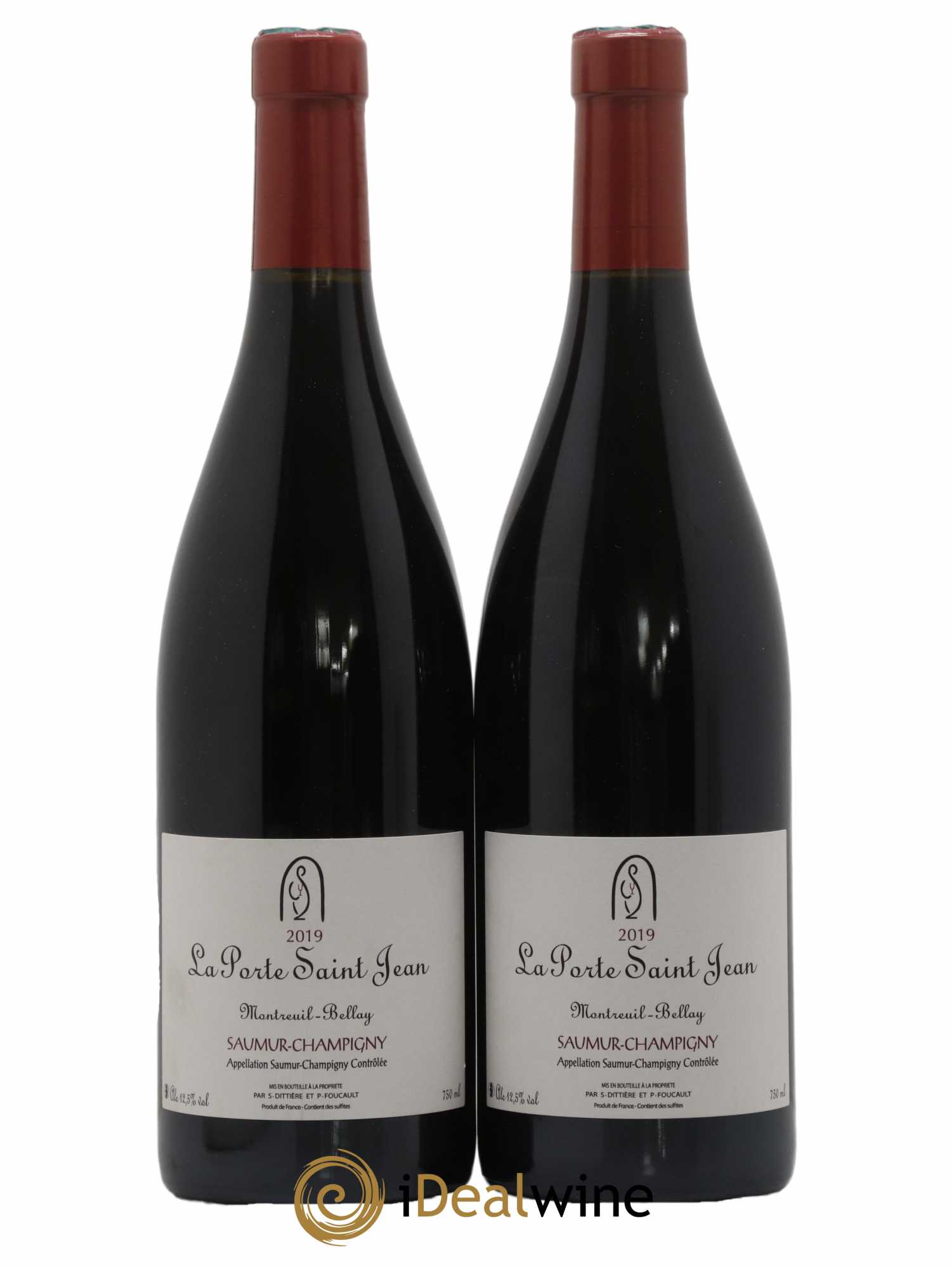 Saumur-Champigny La Porte Saint Jean 2019 - Lot de 2 bouteilles - 0