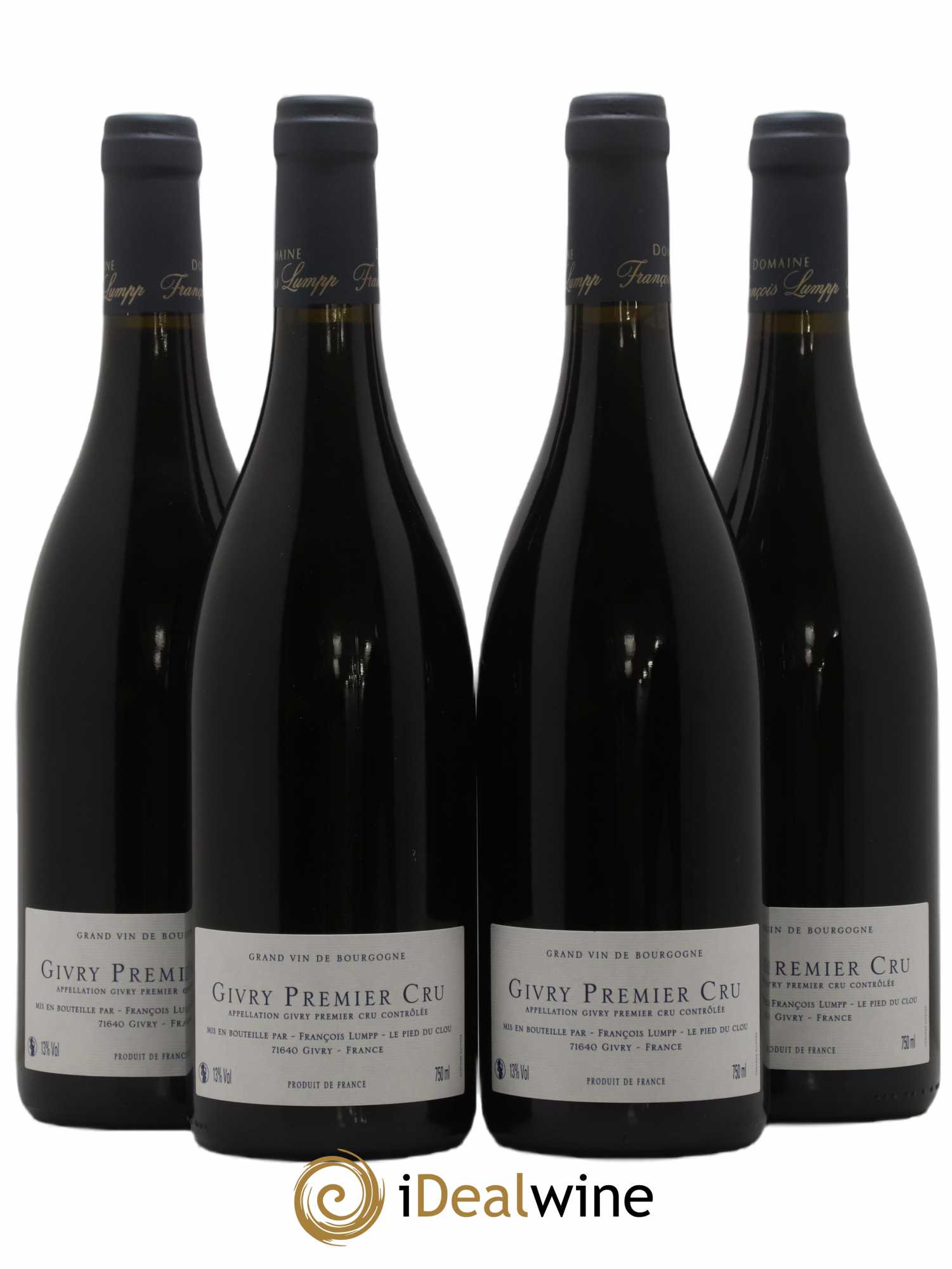 Givry 1er Cru Petit Marole François Lumpp (Domaine) 2018 - Lot of 4 bottles - 1