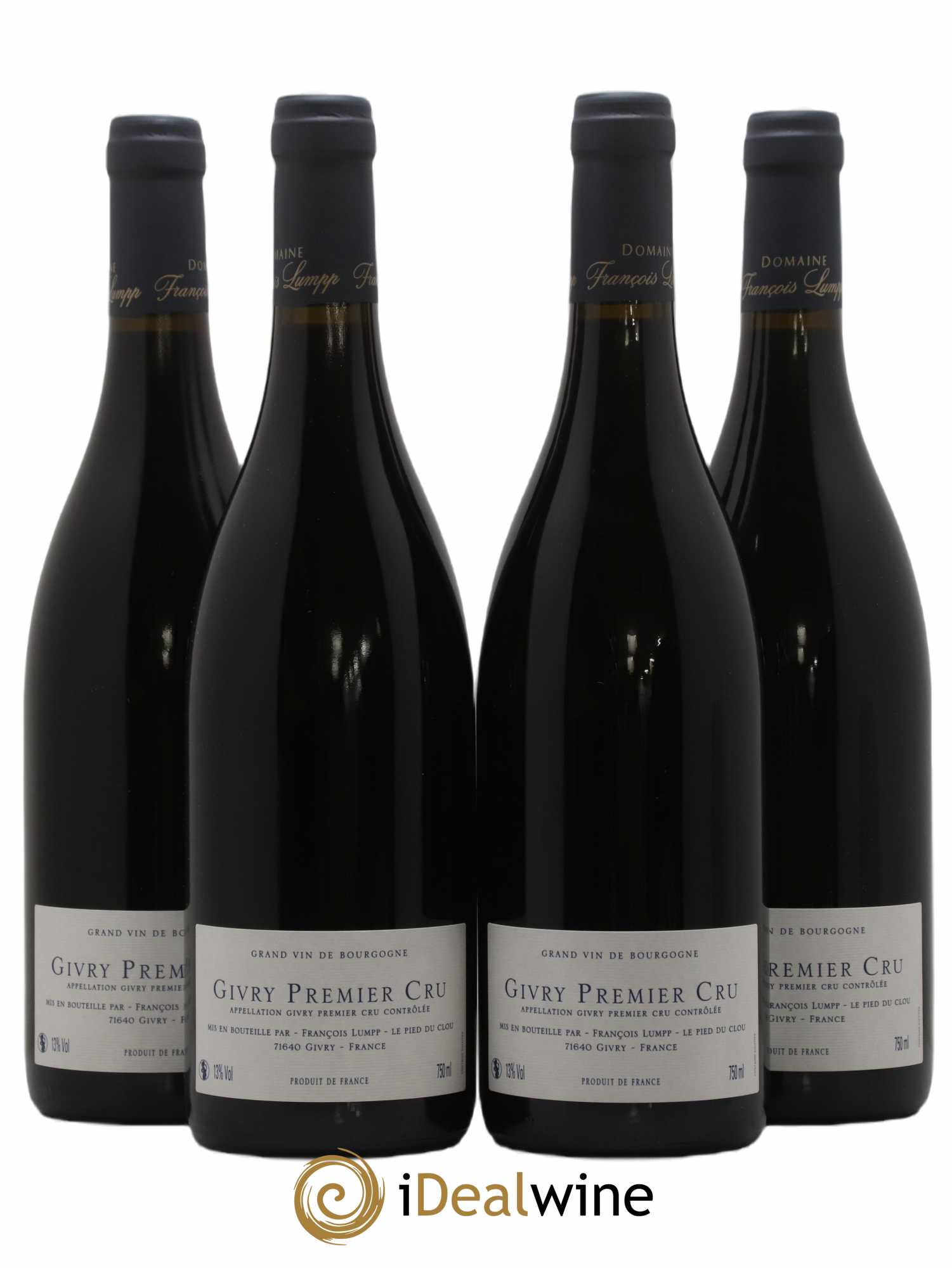 Givry 1er Cru Petit Marole François Lumpp (Domaine) 2018 - Lot of 4 bottles - 1