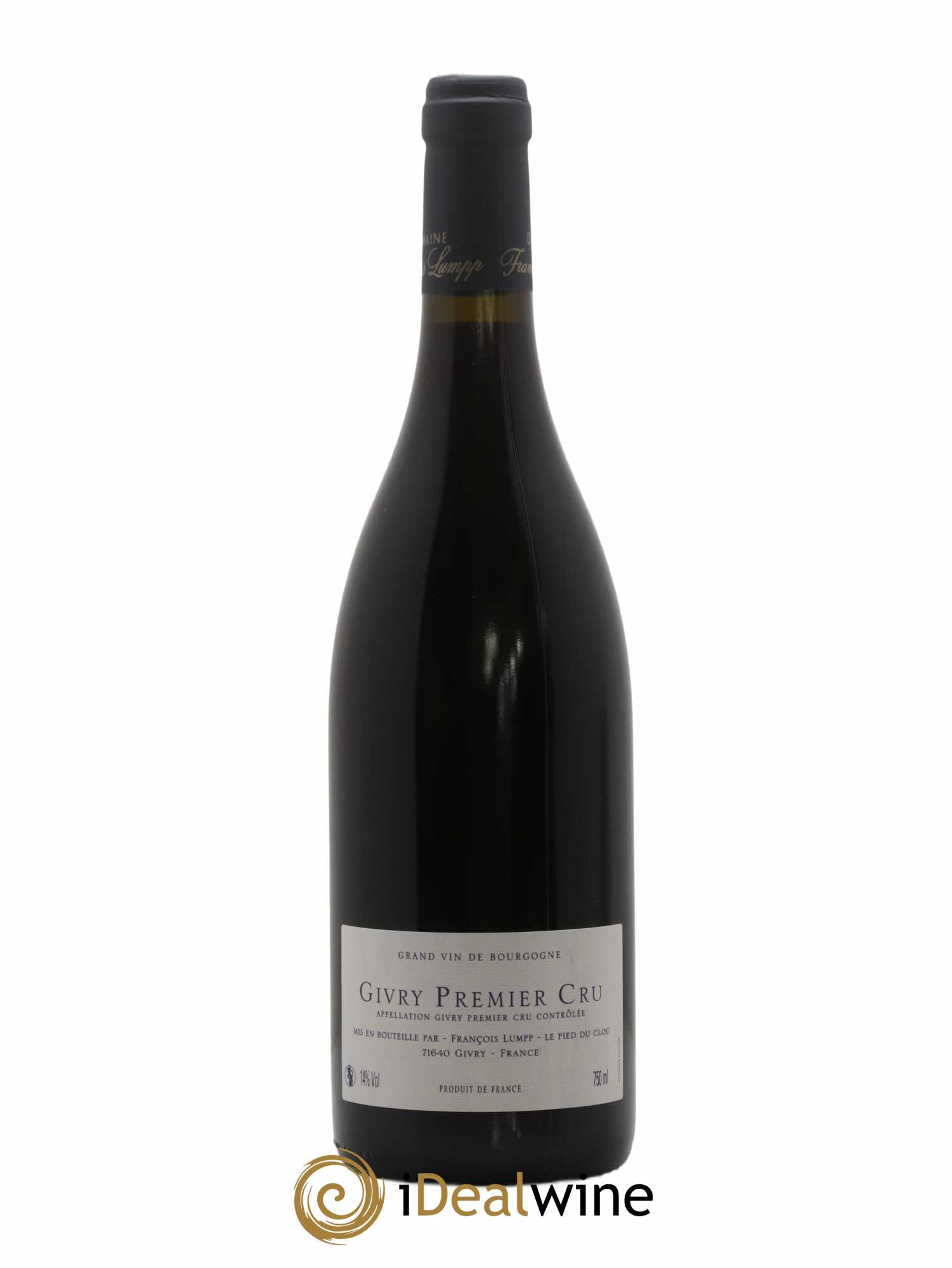 Givry 1er Cru Clos du Cras Long François Lumpp (Domaine) 2019 - Lot of 1 bottle - 1