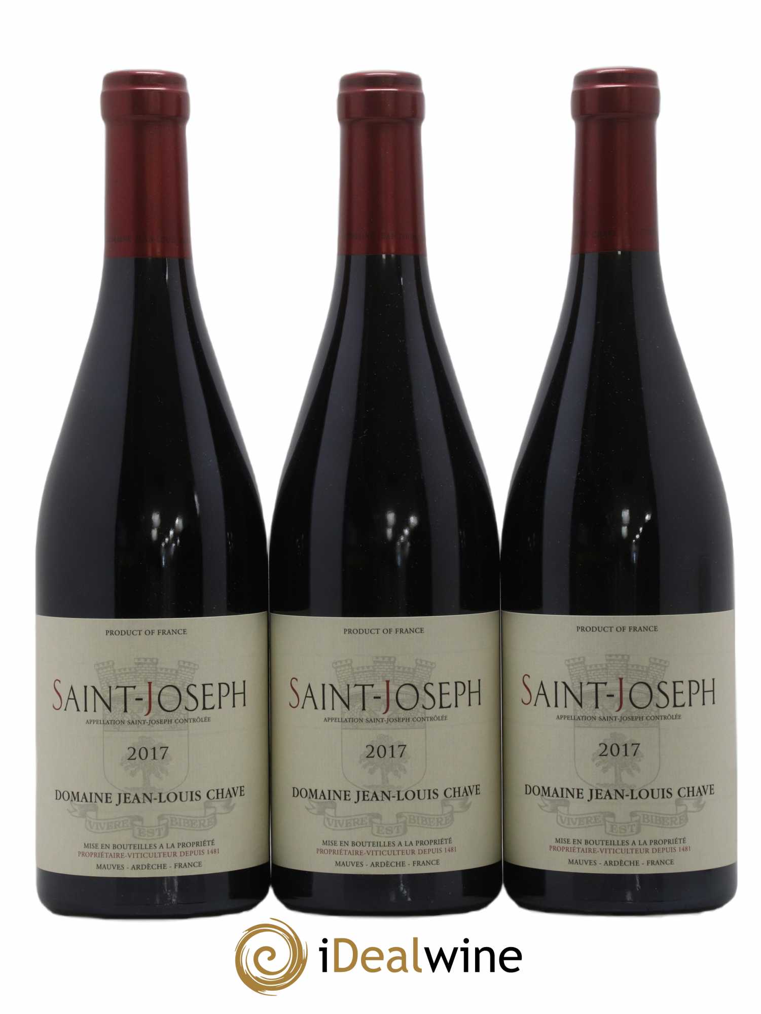 Saint-Joseph Jean-Louis Chave 2017 - Lot de 3 bouteilles - 0
