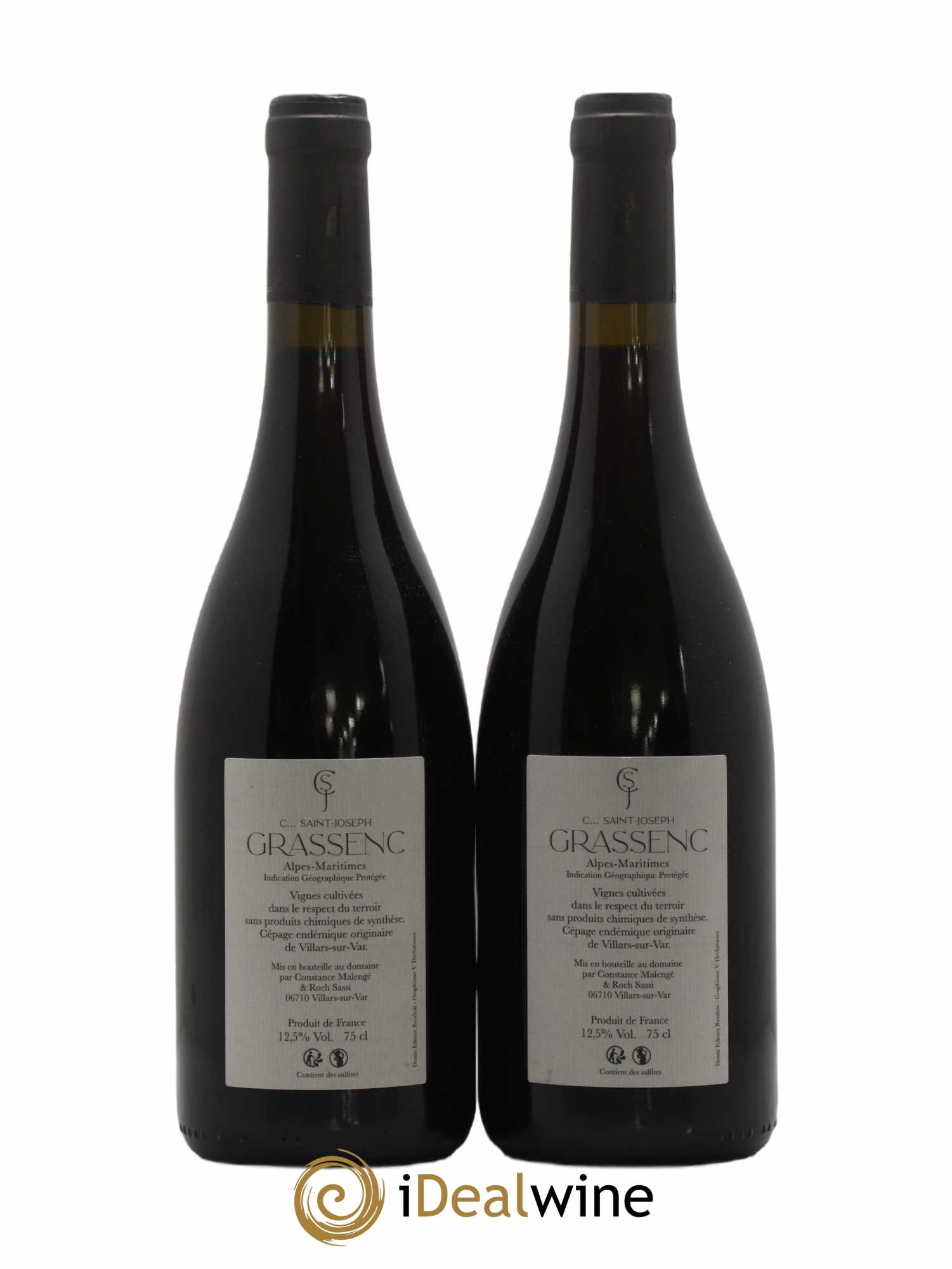 Rhône IGP Alpes Maritimes Grassenc Les Planches De Lunel 2020 - Lot de 2 bouteilles - 1