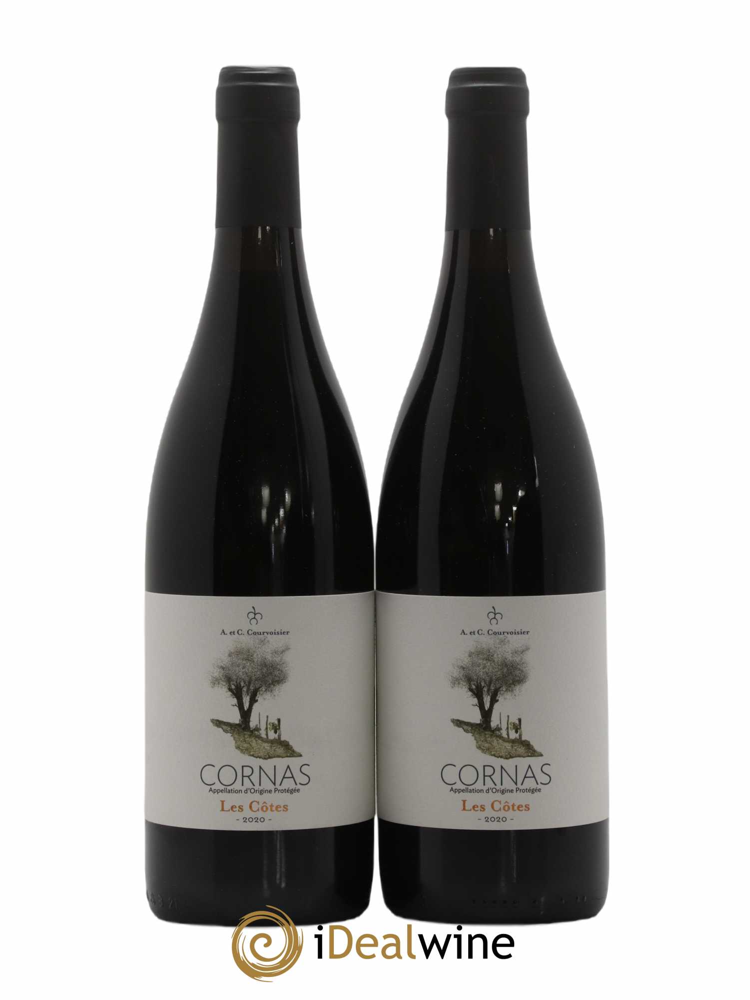 Cornas Les Cotes Courvoisier 2020 - Lot de 2 bouteilles - 0