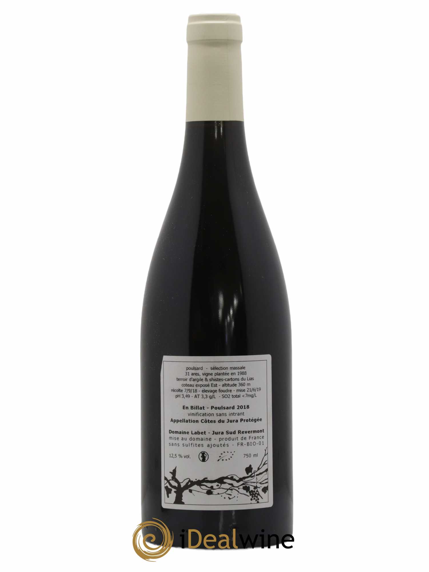 Côtes du Jura Poulsard En Billat Romain - Julien  - Charline Labet 2018 - Lot of 1 bottle - 1