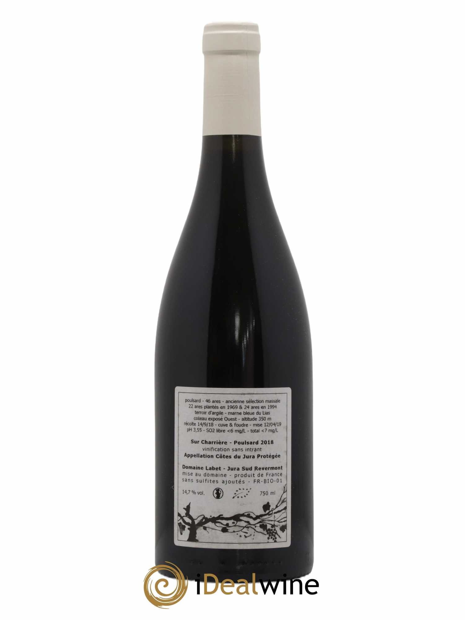 Côtes du Jura Poulsard Sur Charrière Romain - Julien - Charline Labet 2018 - Lot of 1 bottle - 1