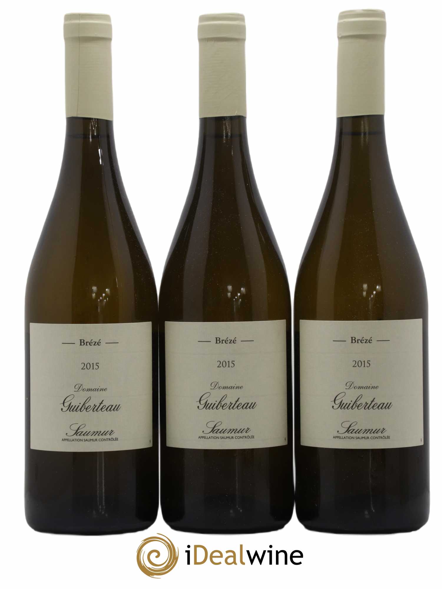 Saumur Brézé Domaine Guiberteau 2015 - Lot of 3 bottles - 0