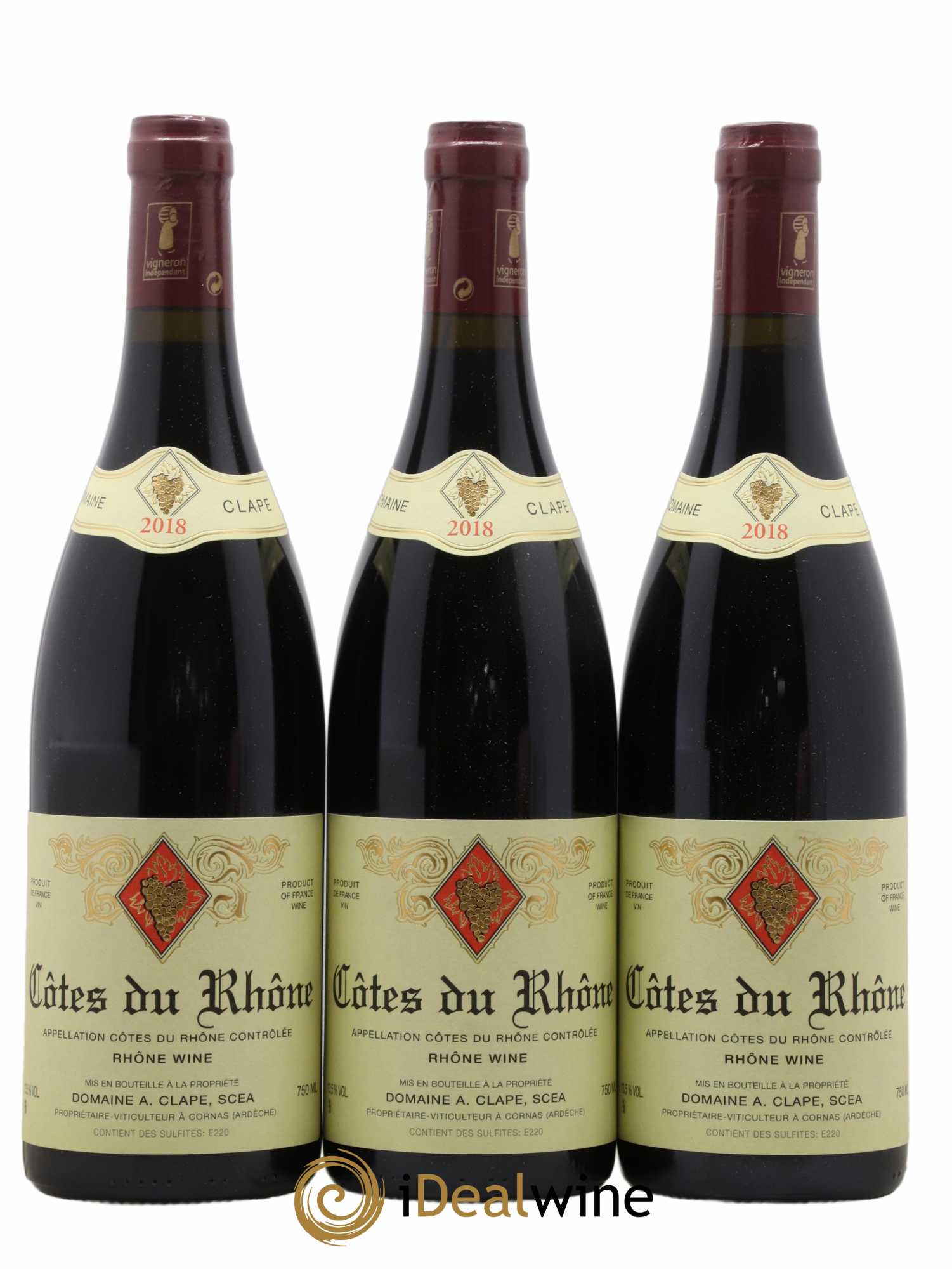 Côtes-du-Rhône Auguste Clape 2018 - Lot de 3 bouteilles - 0