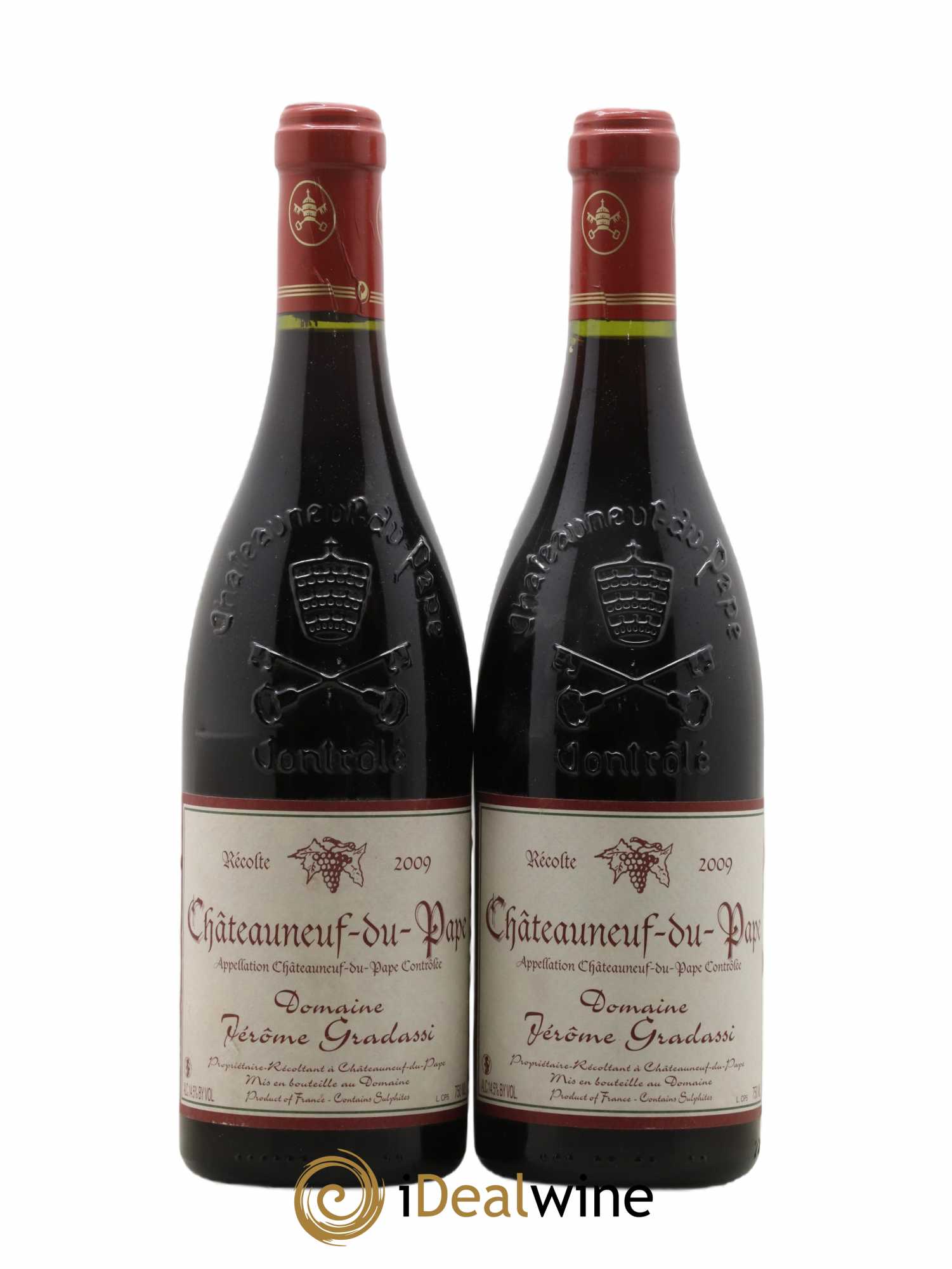 Châteauneuf-du-Pape Jérôme Gradassi 2009 - Lot de 2 bouteilles - 0