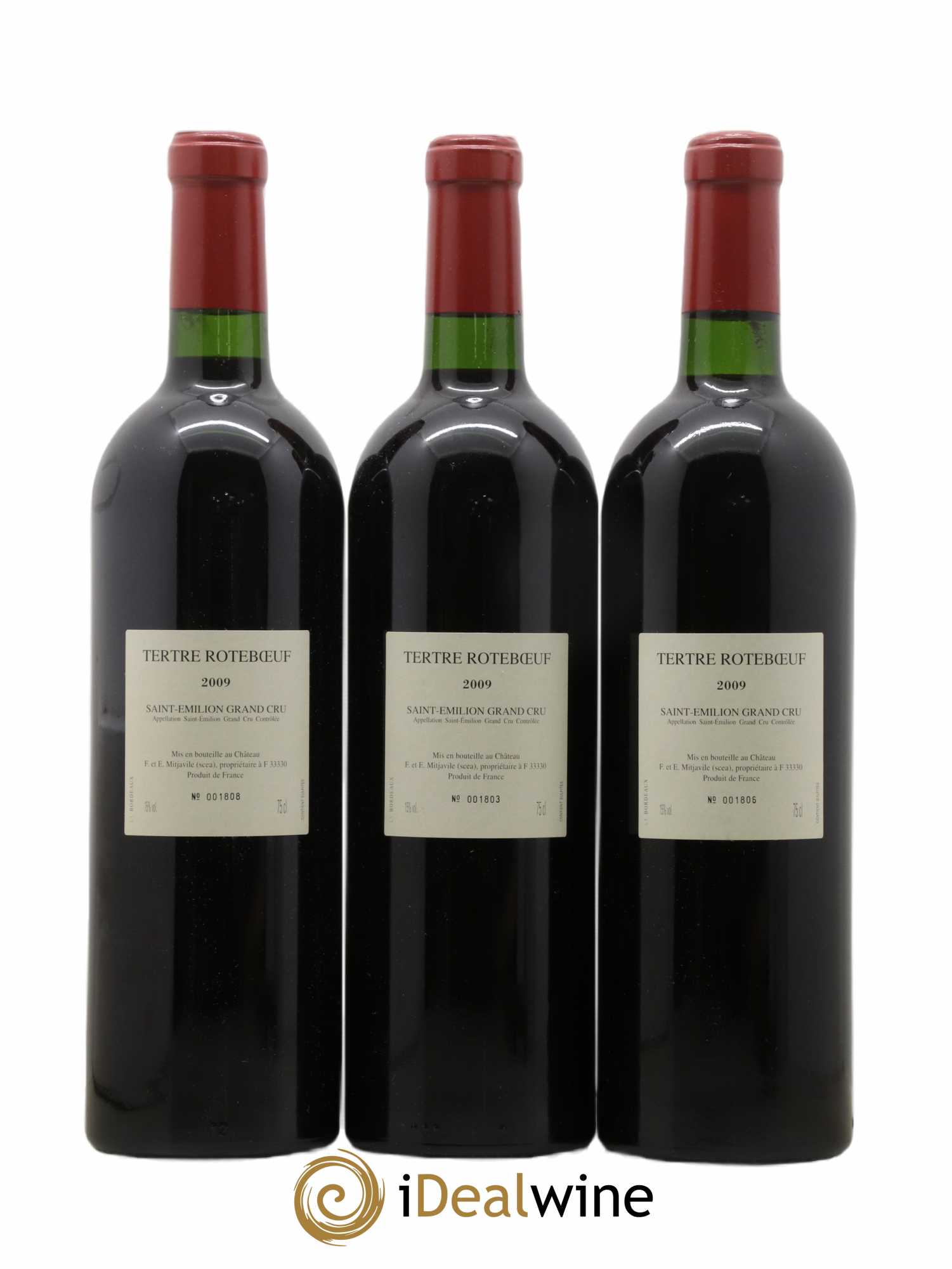 Château Tertre Roteboeuf 2009 - Lot of 3 bottles - 1