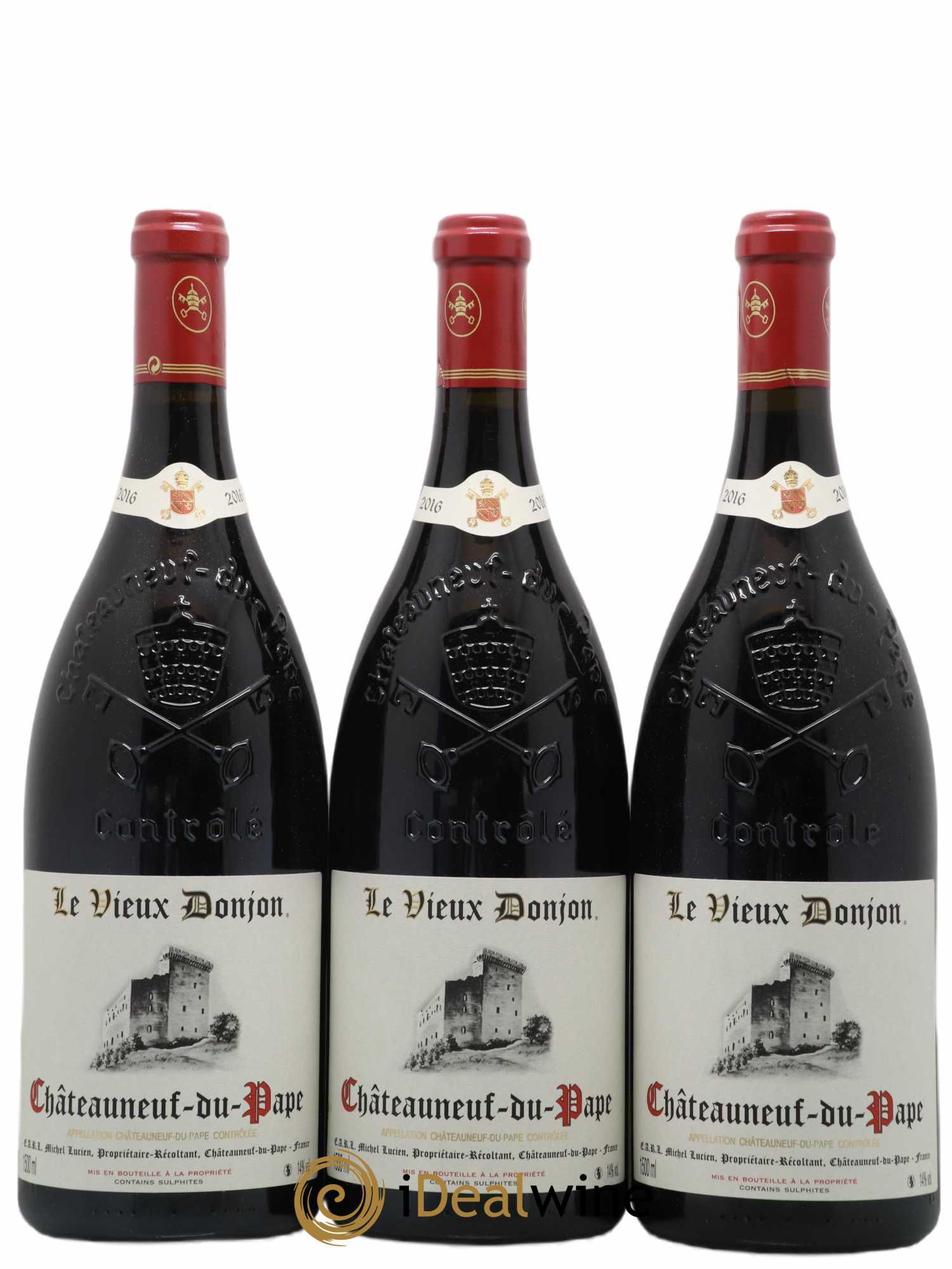 Châteauneuf-du-Pape Le Vieux Donjon Michel Lucien 2016 - Lot de 3 magnums - 0