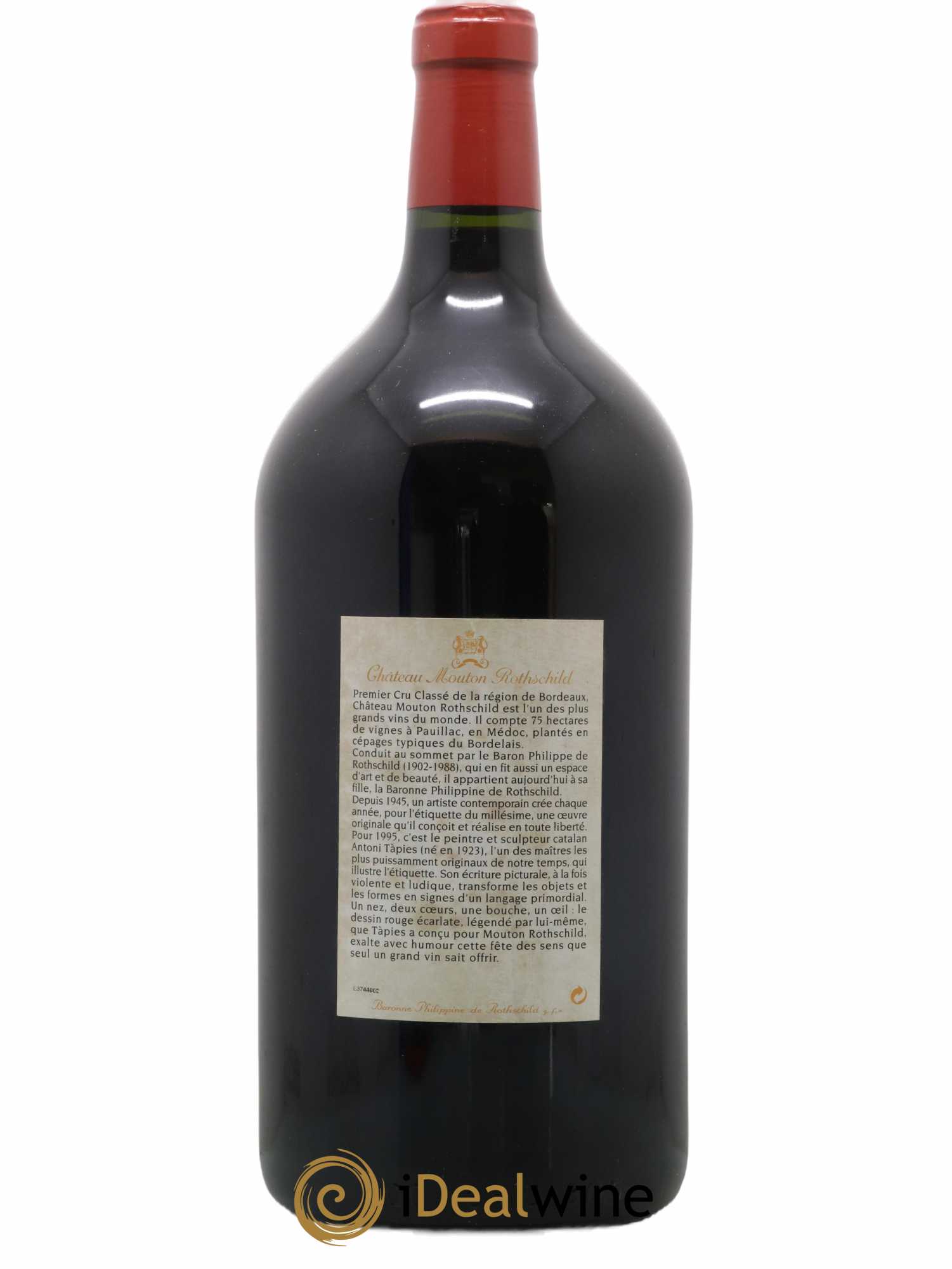 Château Mouton Rothschild 1er Grand Cru Classé 1995 - Lot de 1 double magnum - 1