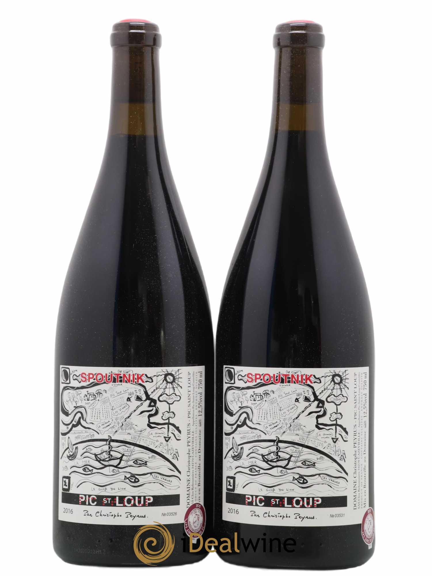 Pic Saint-Loup Clos des Reboussiers Spoutnik 2016 - Lot de 2 magnums - 0