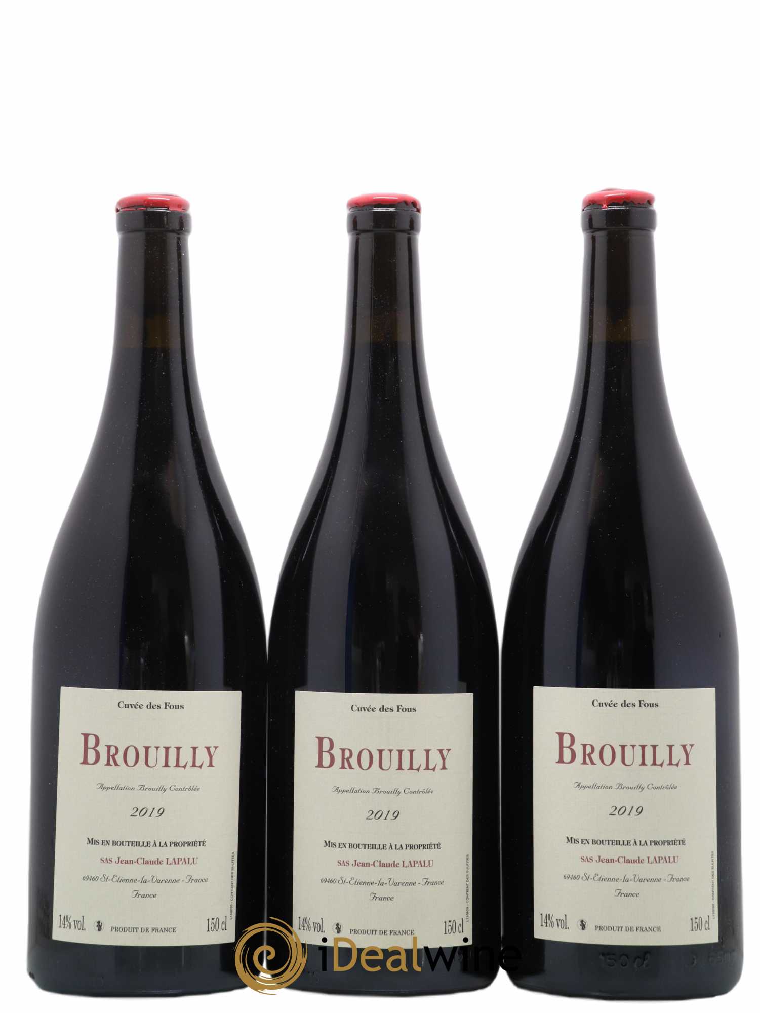 Brouilly Cuvée des Fous Jean-Claude Lapalu 2019 - Lot de 3 magnums - 0