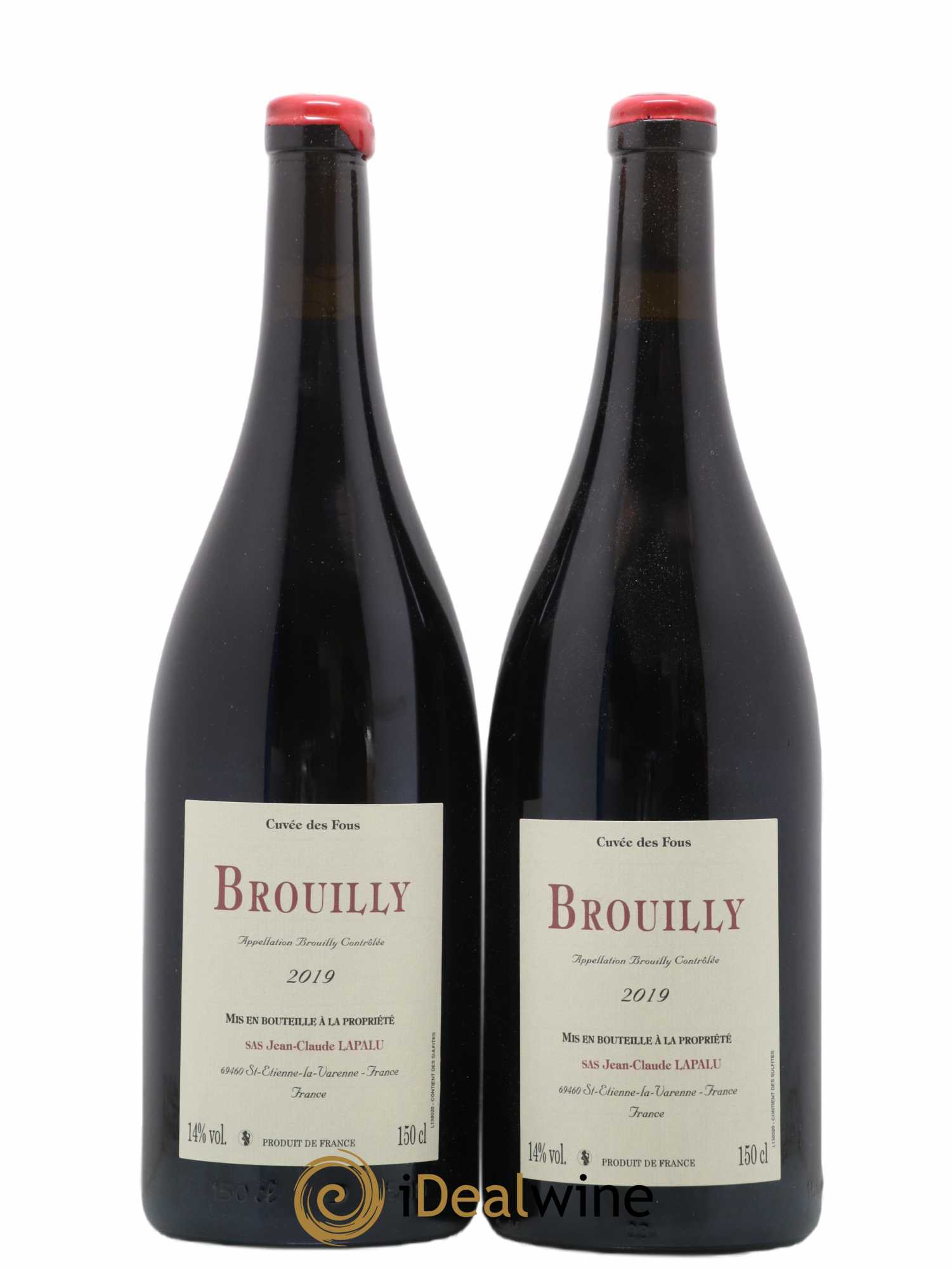 Brouilly Cuvée des Fous Jean-Claude Lapalu 2019 - Lot de 2 magnums - 0