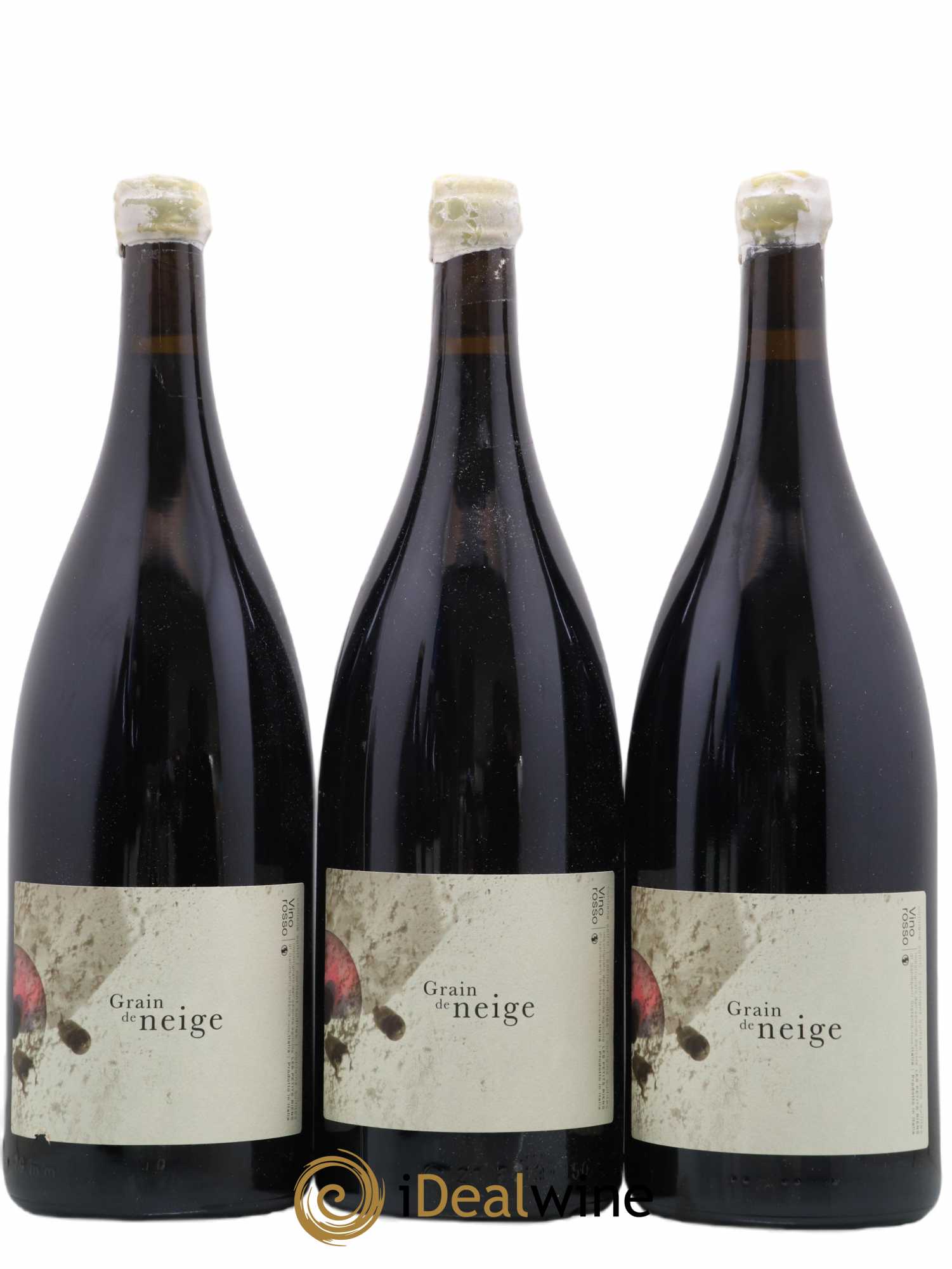 Italie Vino Rosso Grain de Neige Les Petits Riens 2016 - Lot of 3 magnums - 0