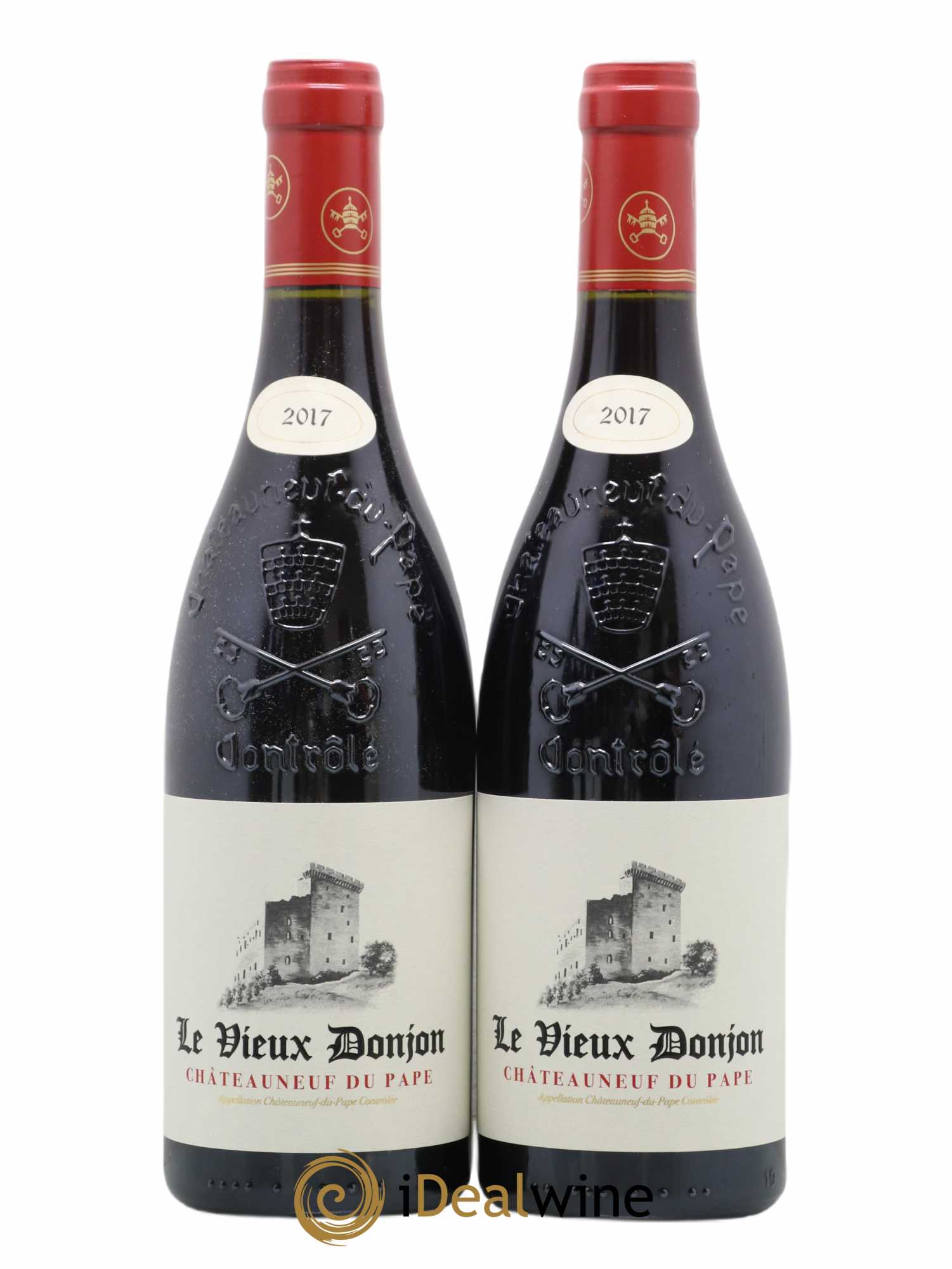 Châteauneuf-du-Pape Le Vieux Donjon Michel Lucien 2017 - Lot of 2 bottles - 0