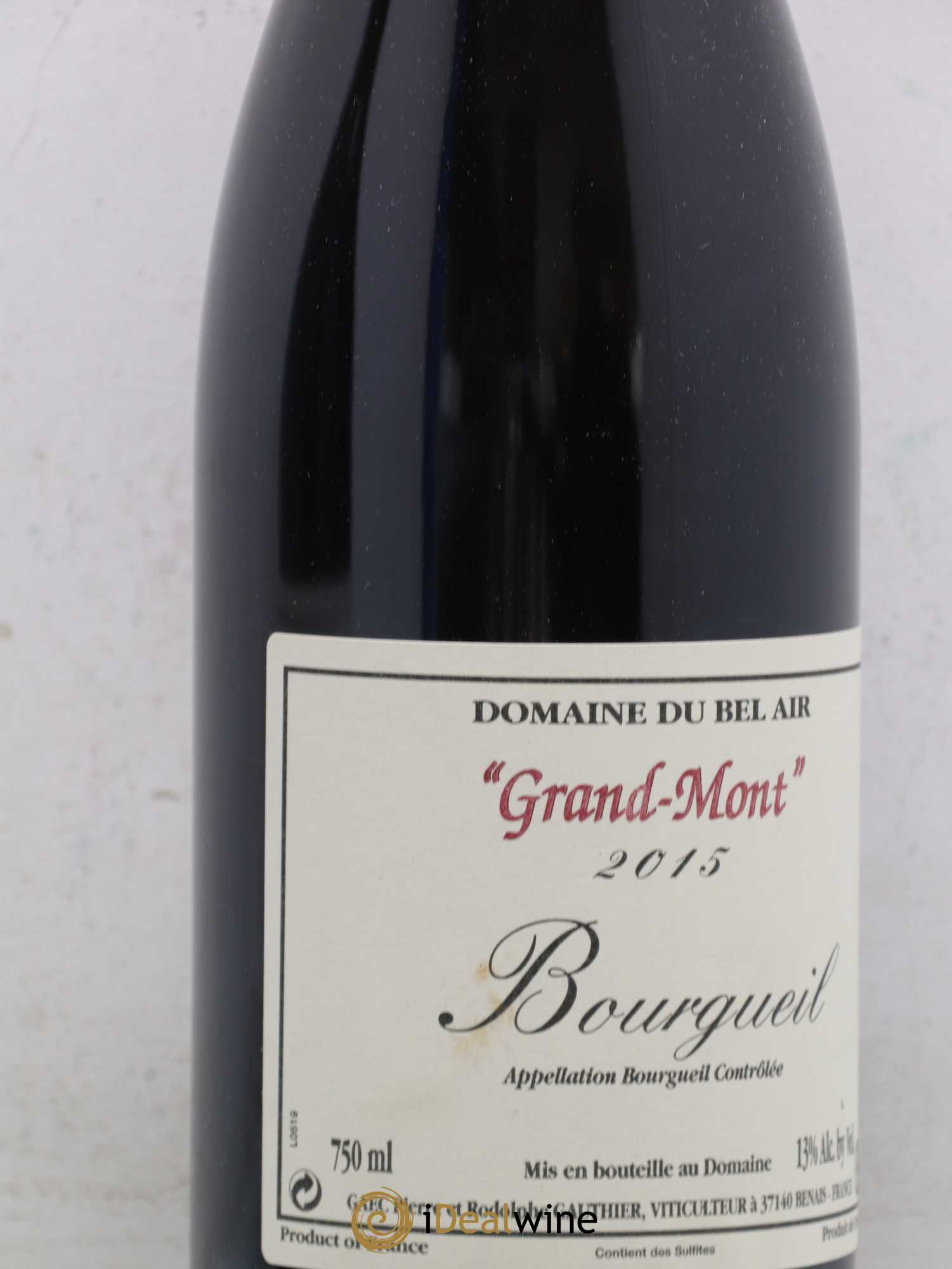 Bourgueil Grand Mont Domaine du Bel Air 2015 - Lot of 2 bottles - 1