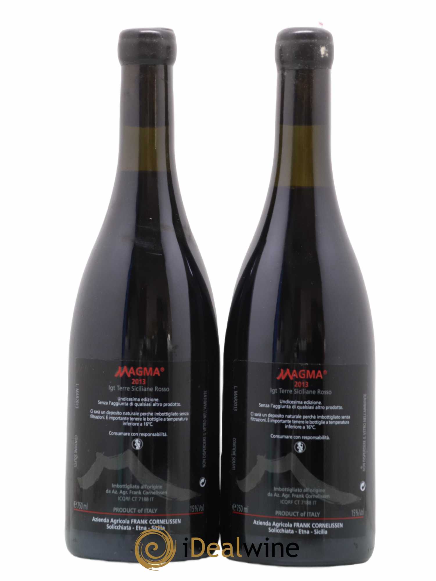 Terre Siciliane IGT Magma Frank Cornelissen 2013 - Lot de 2 bouteilles - 1