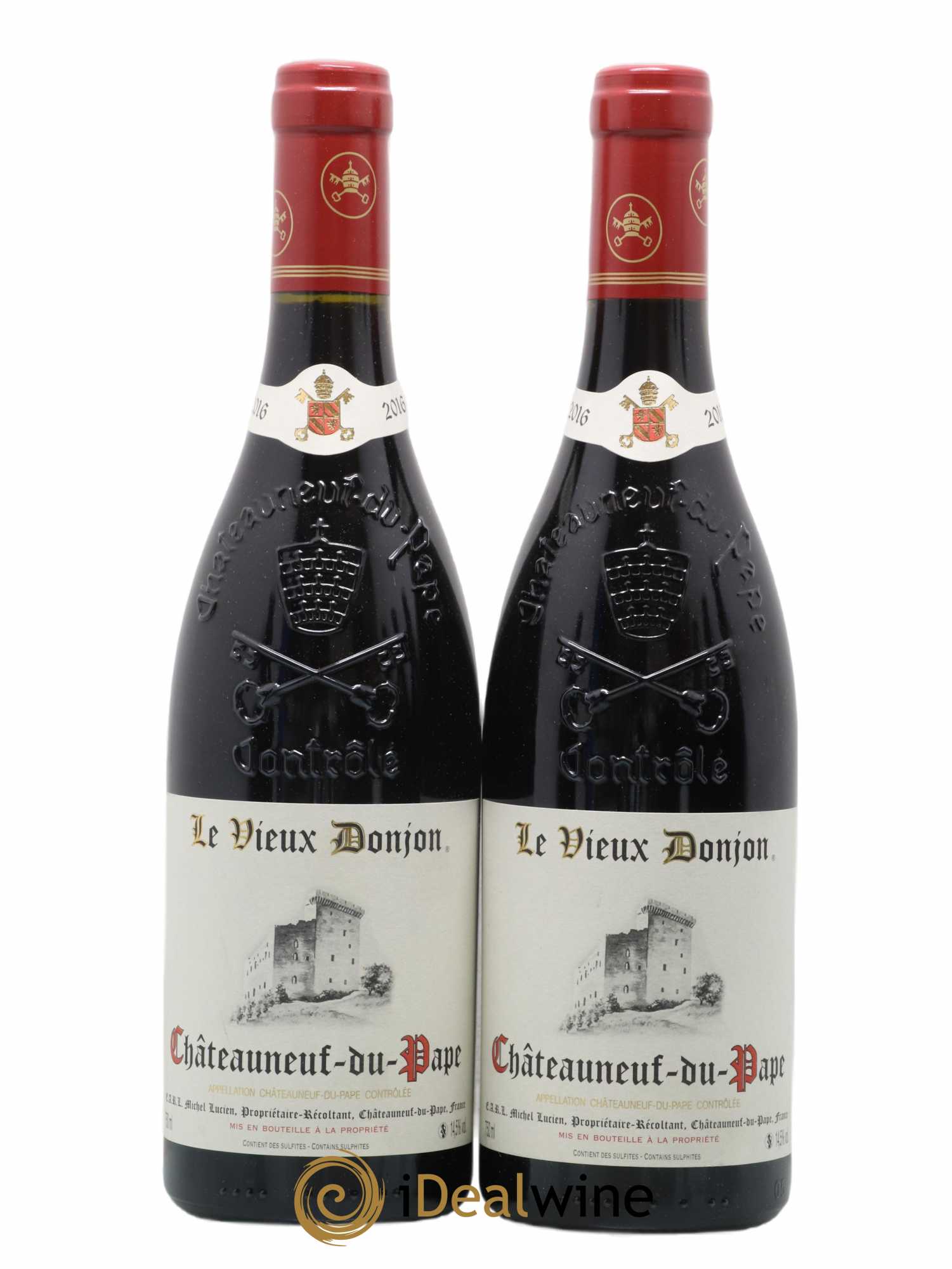 Châteauneuf-du-Pape Le Vieux Donjon Michel Lucien 2016 - Lot de 2 bouteilles - 0