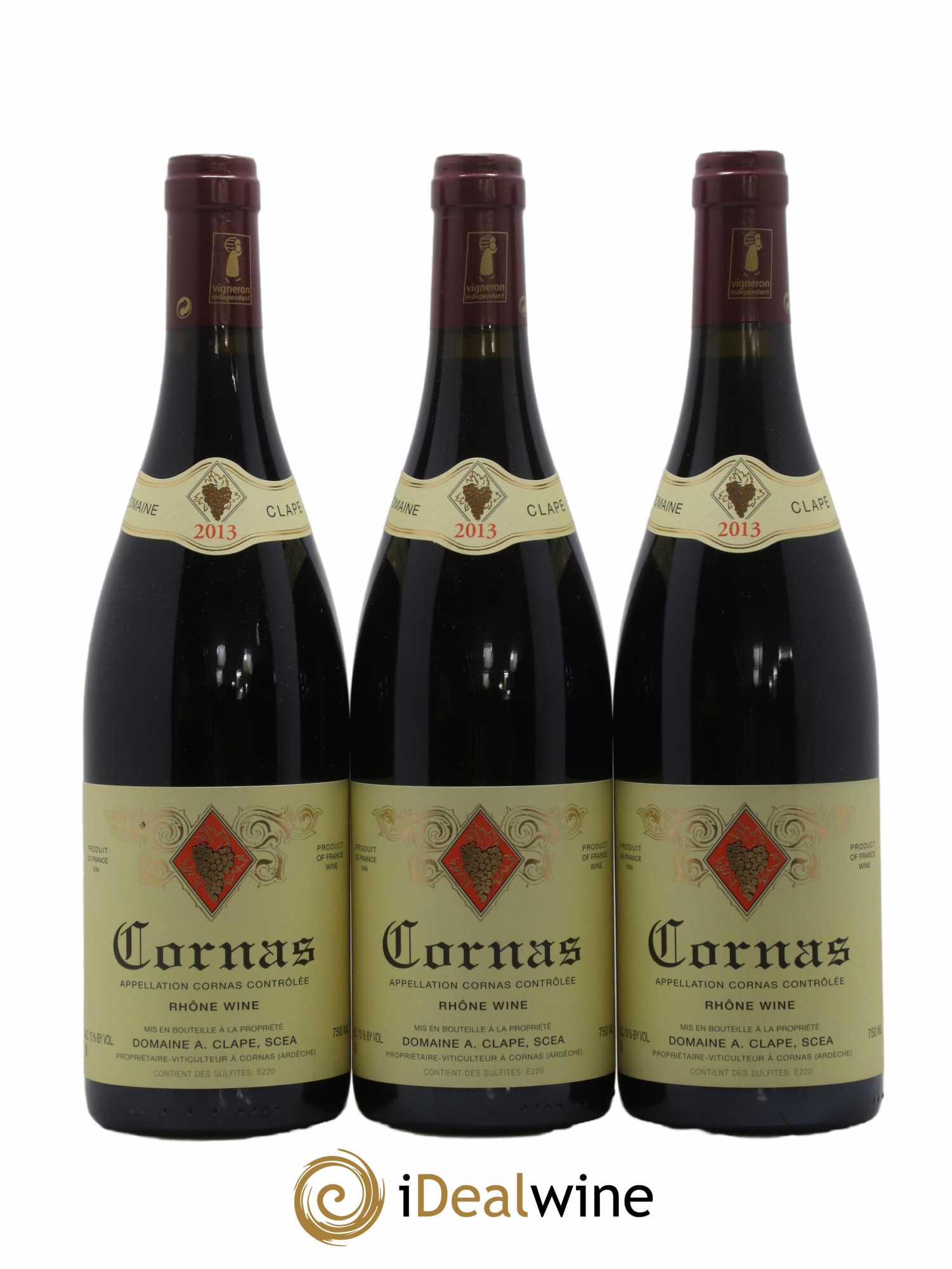 Cornas Auguste Clape 2013 - Lot de 3 bouteilles - 0