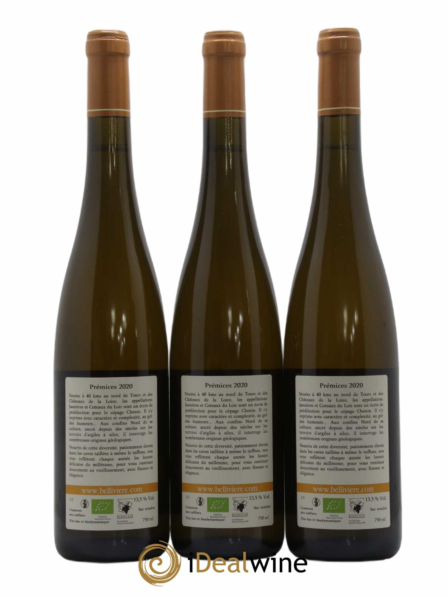Jasnières Les Prémices Domaine de Bellivière 2020 - Lot de 3 bouteilles - 1