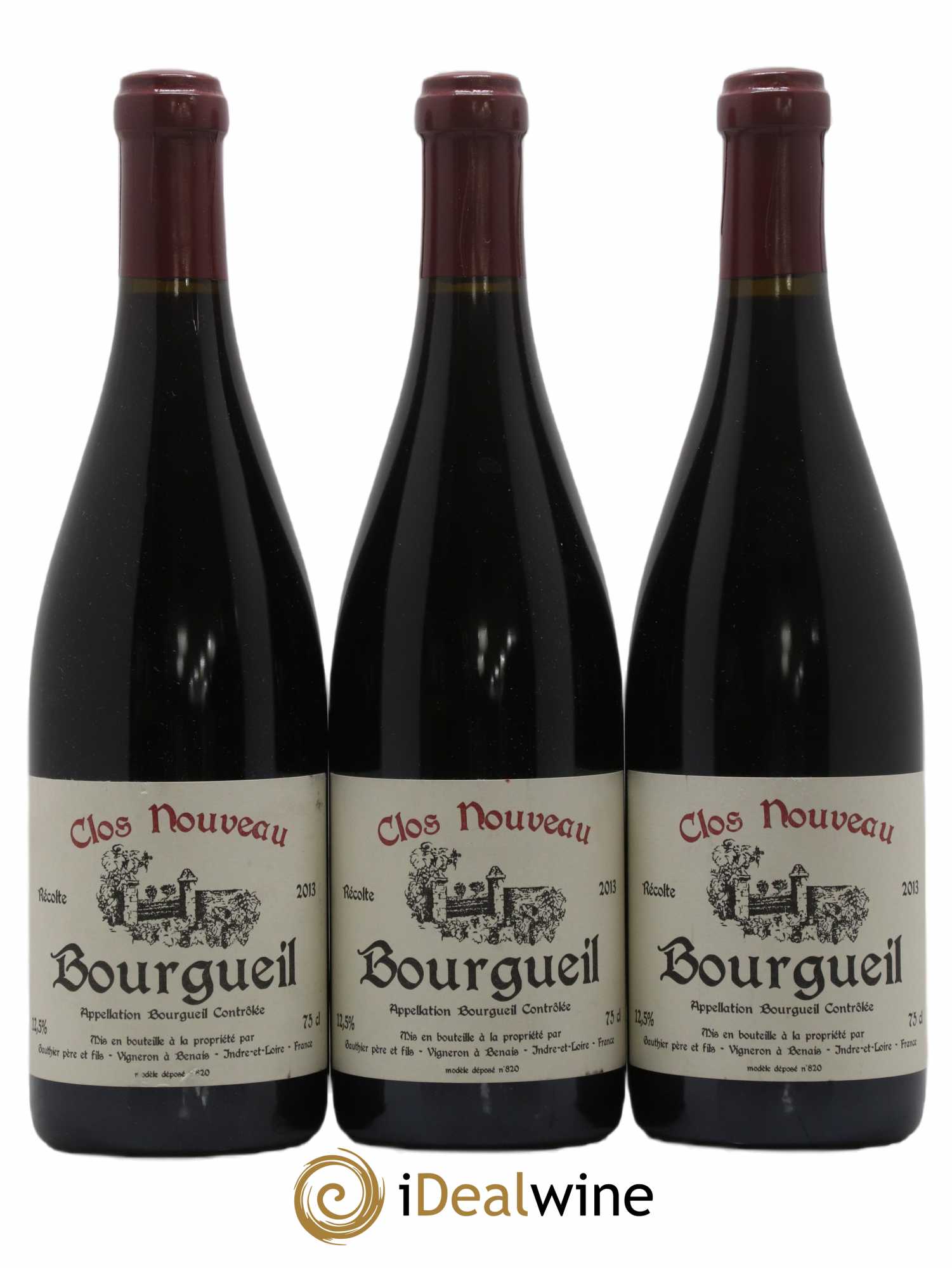 Bourgueil Clos Nouveau Domaine du Bel Air 2013 - Lot de 3 bouteilles - 0