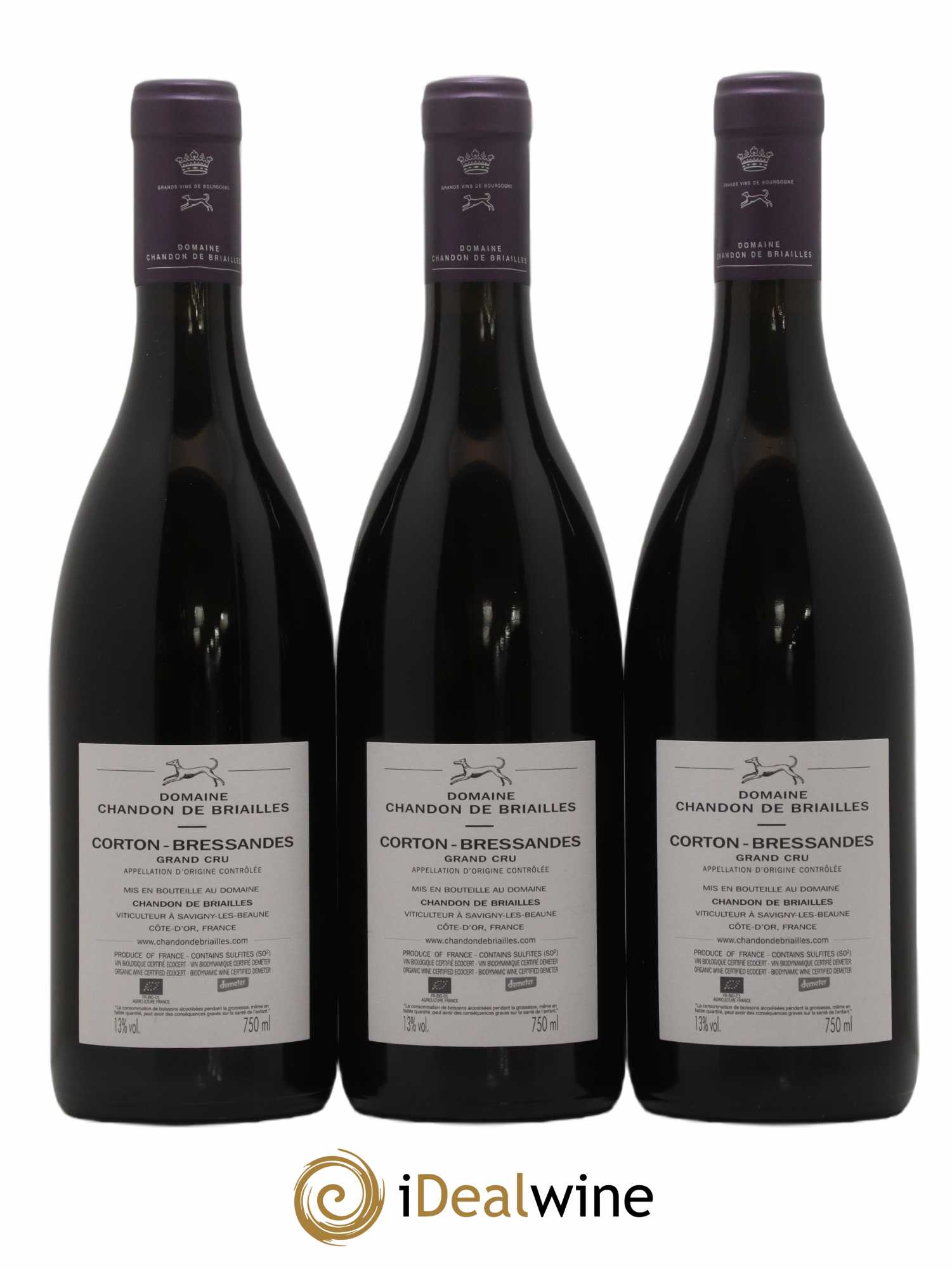 Corton Grand Cru Bressandes Chandon de Briailles 2017 - Lot de 12 bouteilles - 8