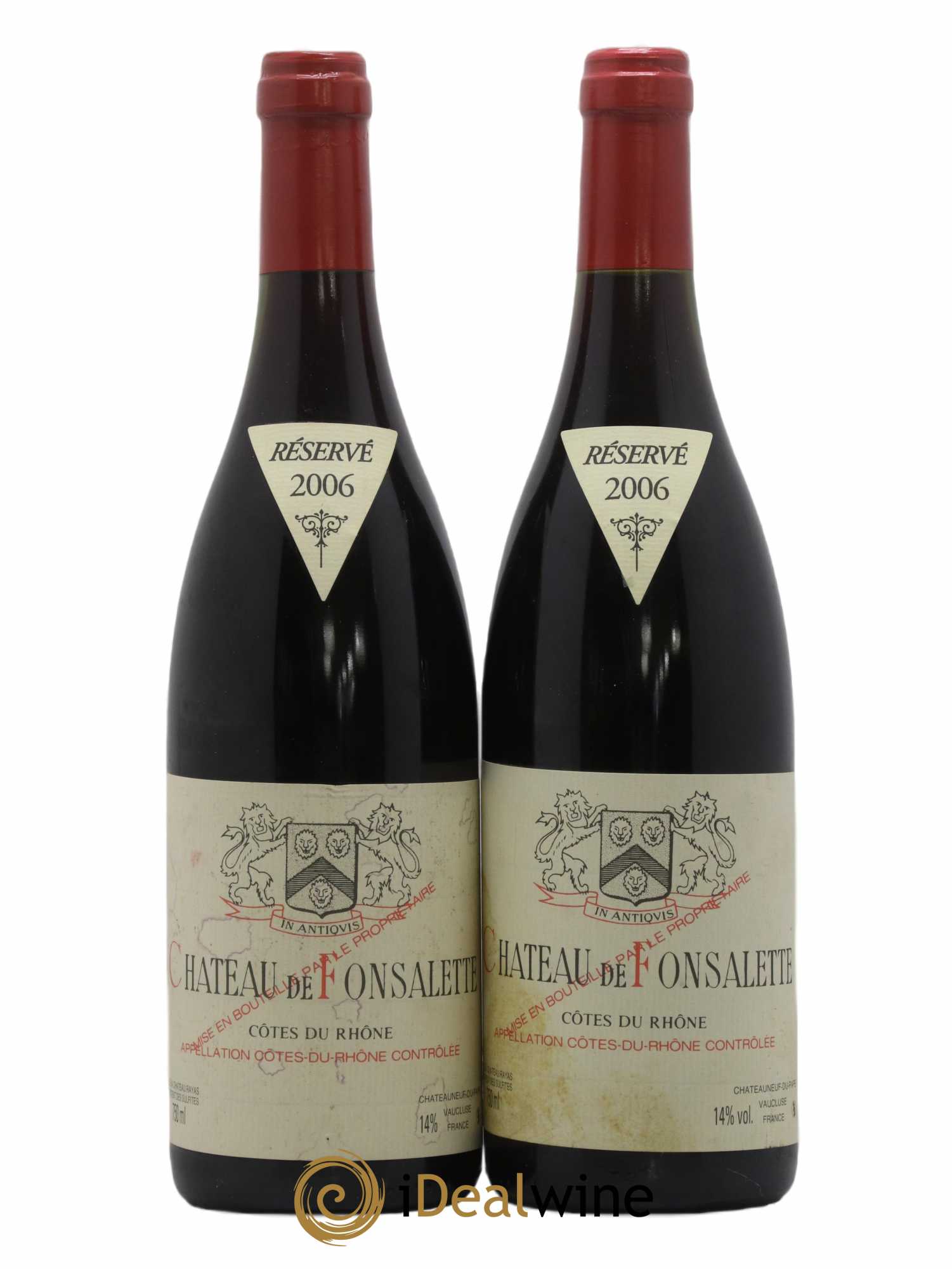 Côtes-du-Rhône Château de Fonsalette Emmanuel Reynaud 2006 - Lot de 2 bouteilles - 0
