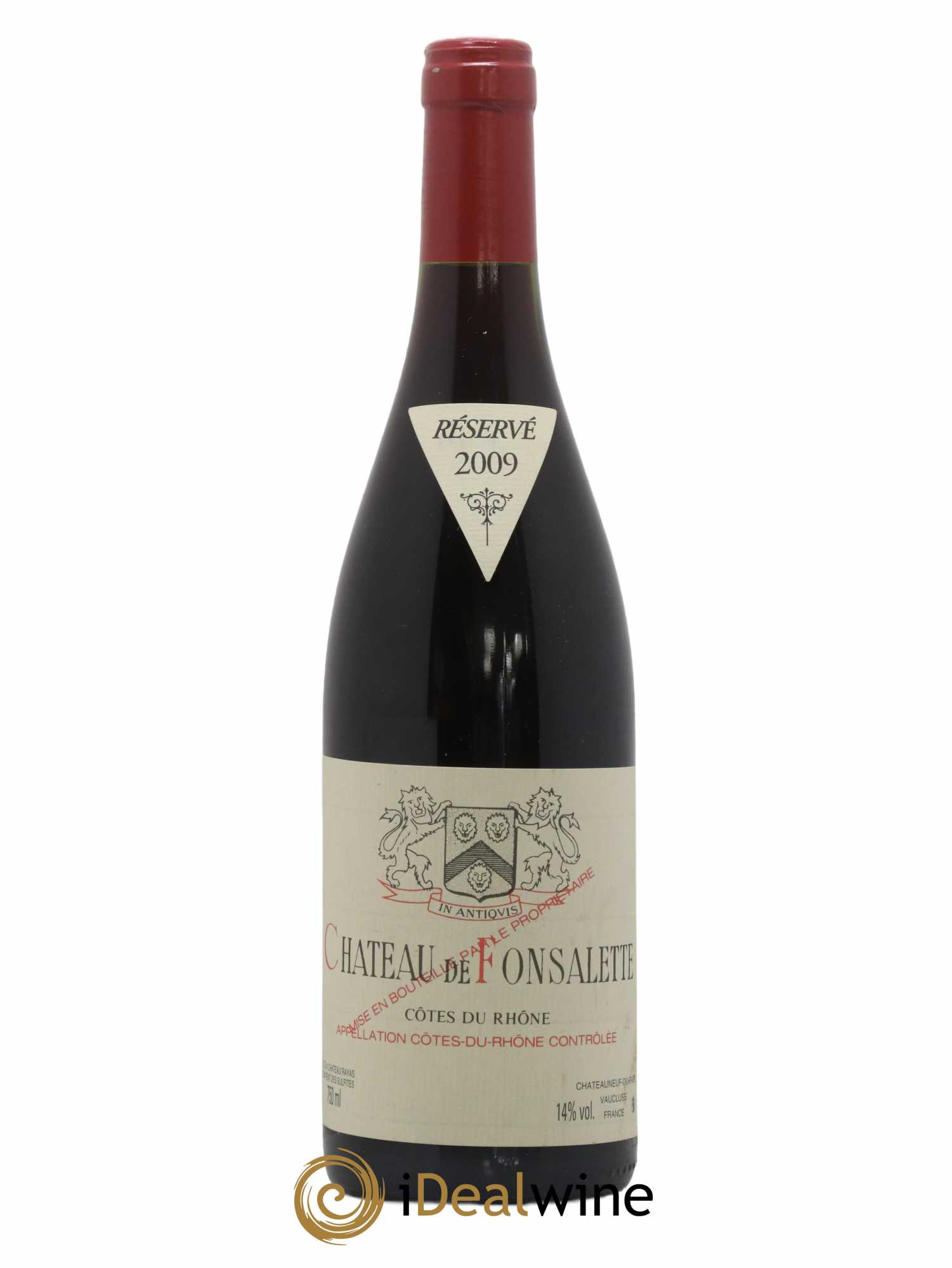 Côtes-du-Rhône Château de Fonsalette Emmanuel Reynaud 2009 - Lot de 1 bouteille - 0
