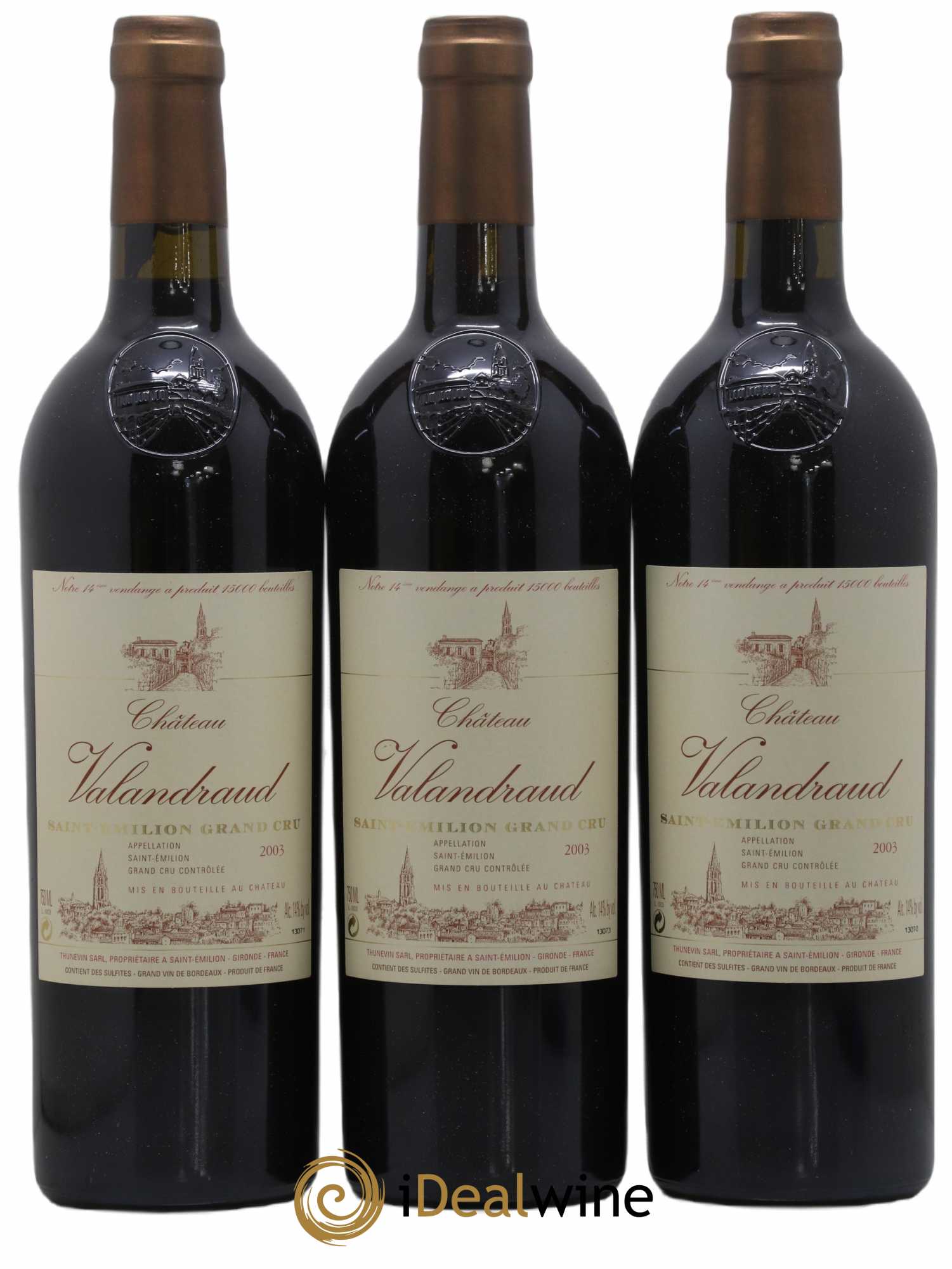 Château de Valandraud 2003 - Lot de 12 bouteilles - 1